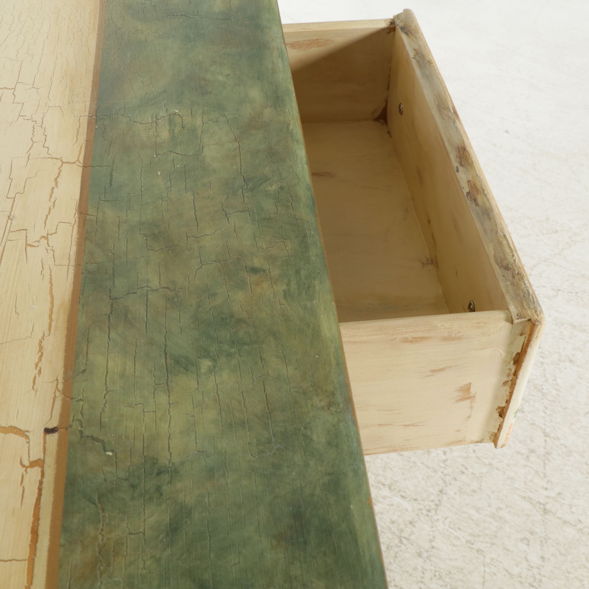 Habersham Plantation Hand Painted Sideboard with Cracked Paint Finish