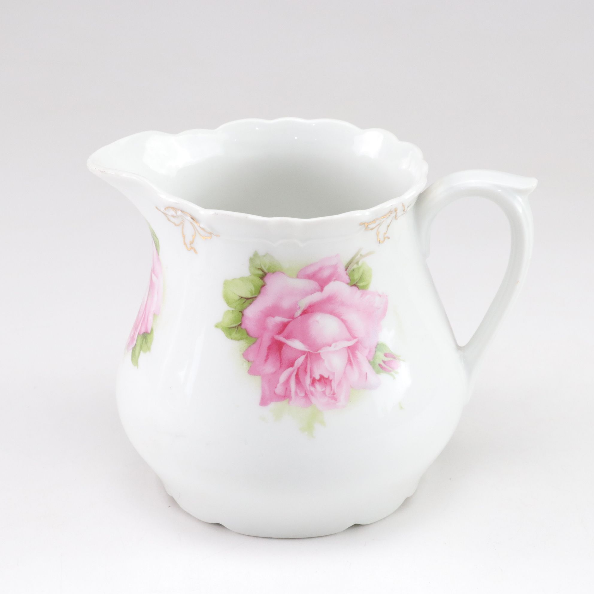 Cranberry Blown Glass Pitcher with Other Dishware & Figurine