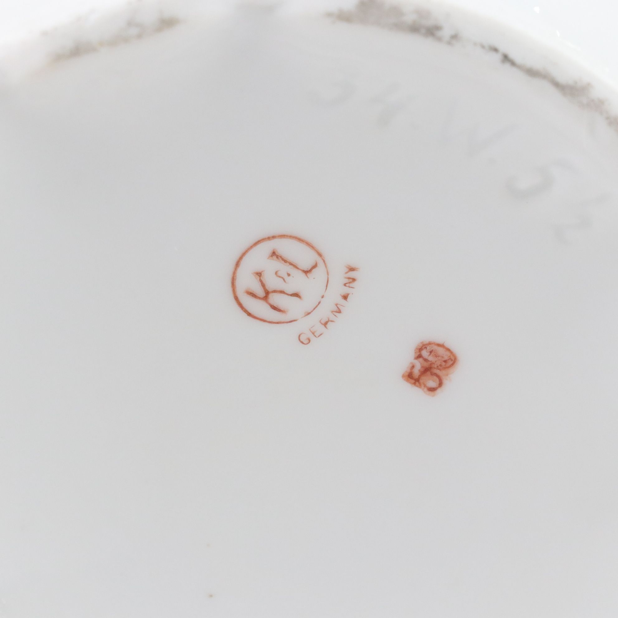 Cranberry Blown Glass Pitcher with Other Dishware & Figurine