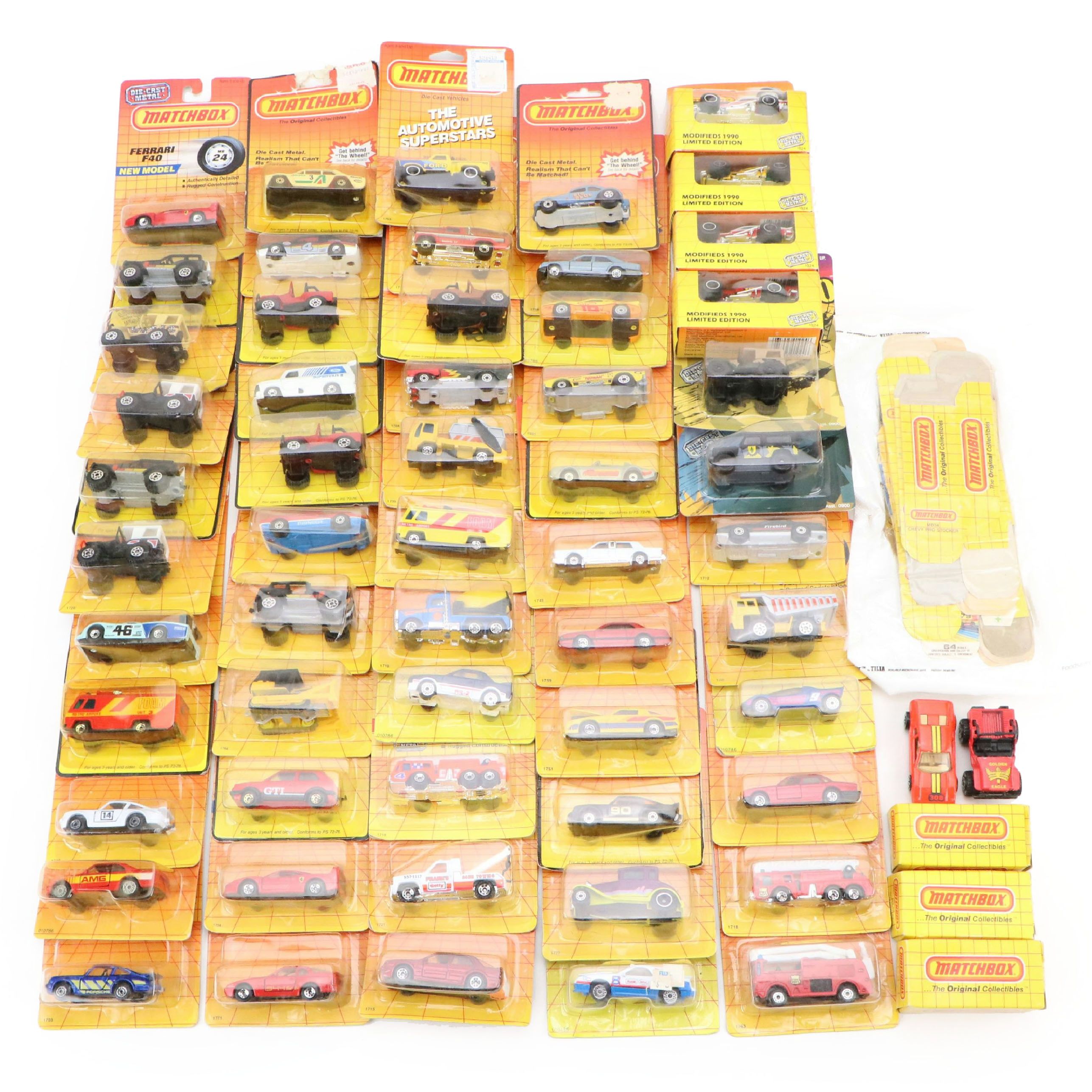 Matchbox Original Packaging Diecast Vehicles, 1980s