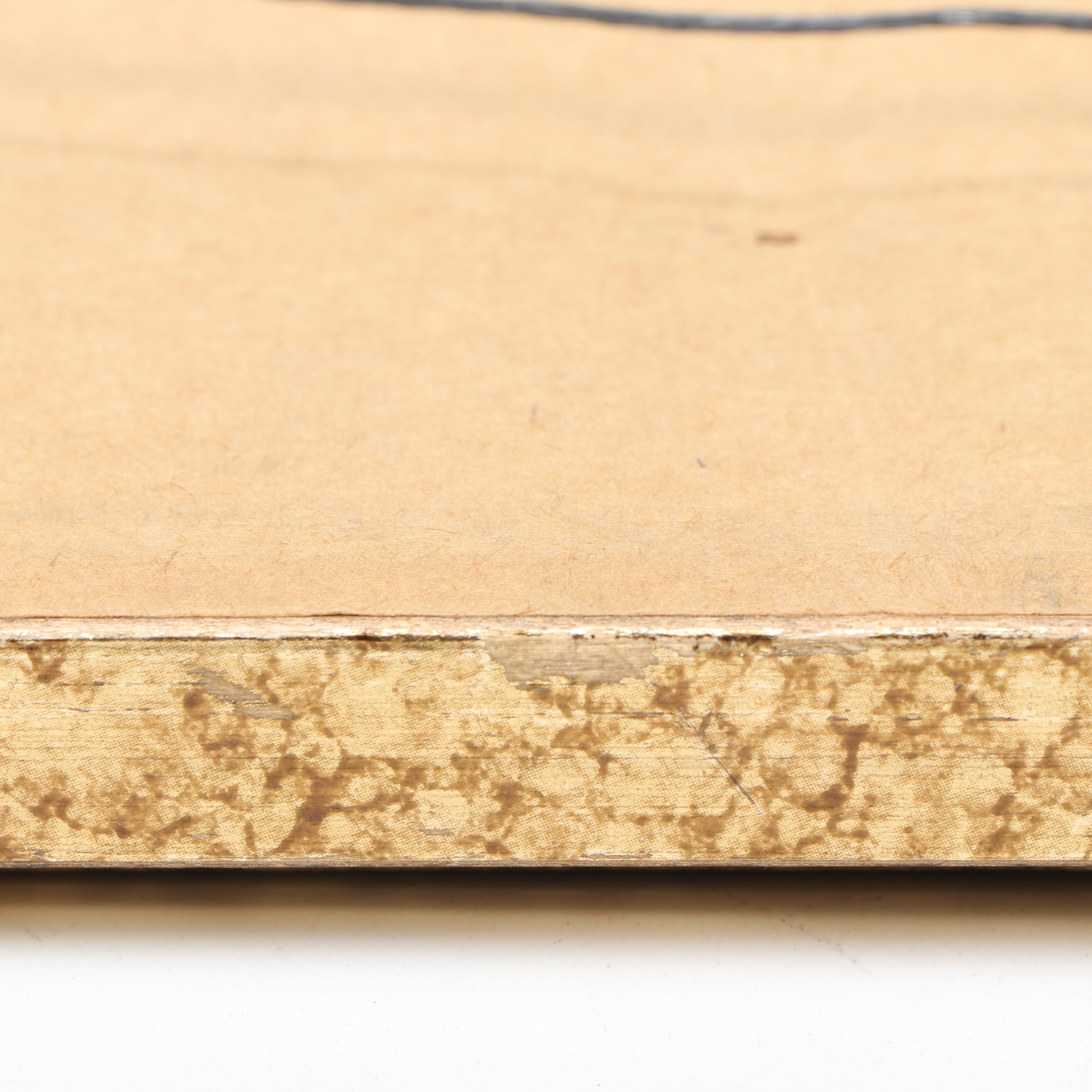 Framed Ronald Reagan Christmas Card with Offset Lithograph, 1983