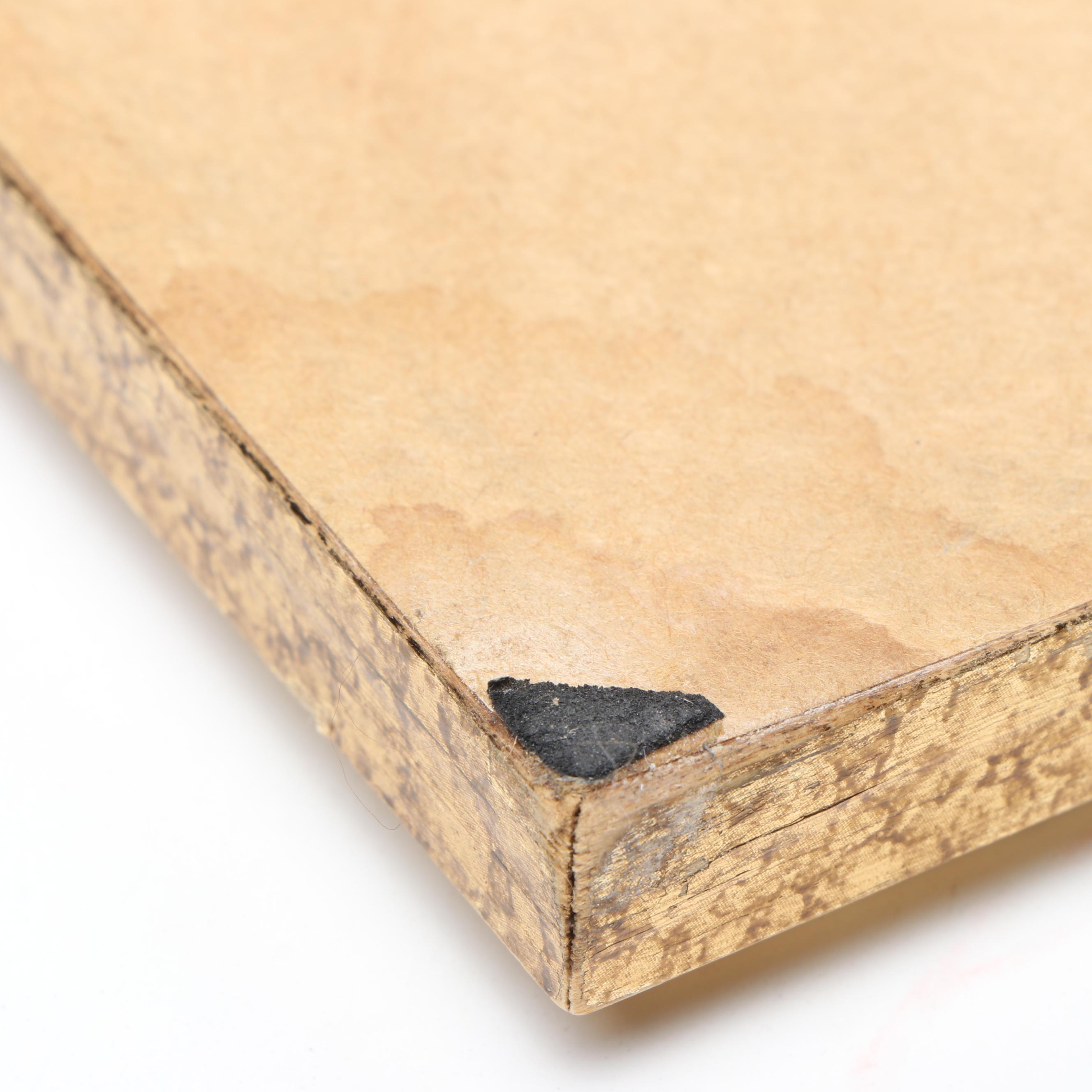 Framed Ronald Reagan Christmas Card with Offset Lithograph, 1983