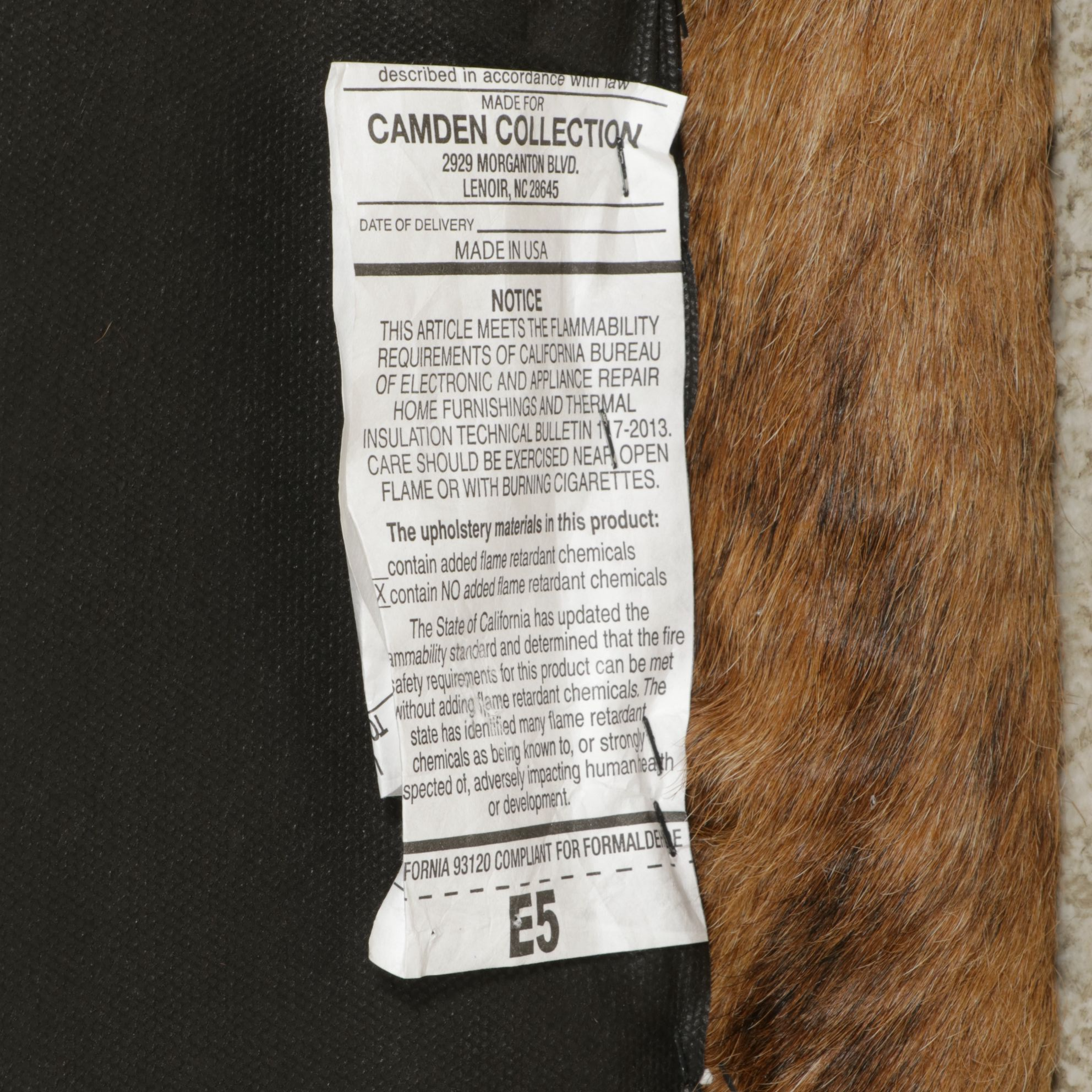 Pair of Arhaus Cowhide Upholstered Footstools