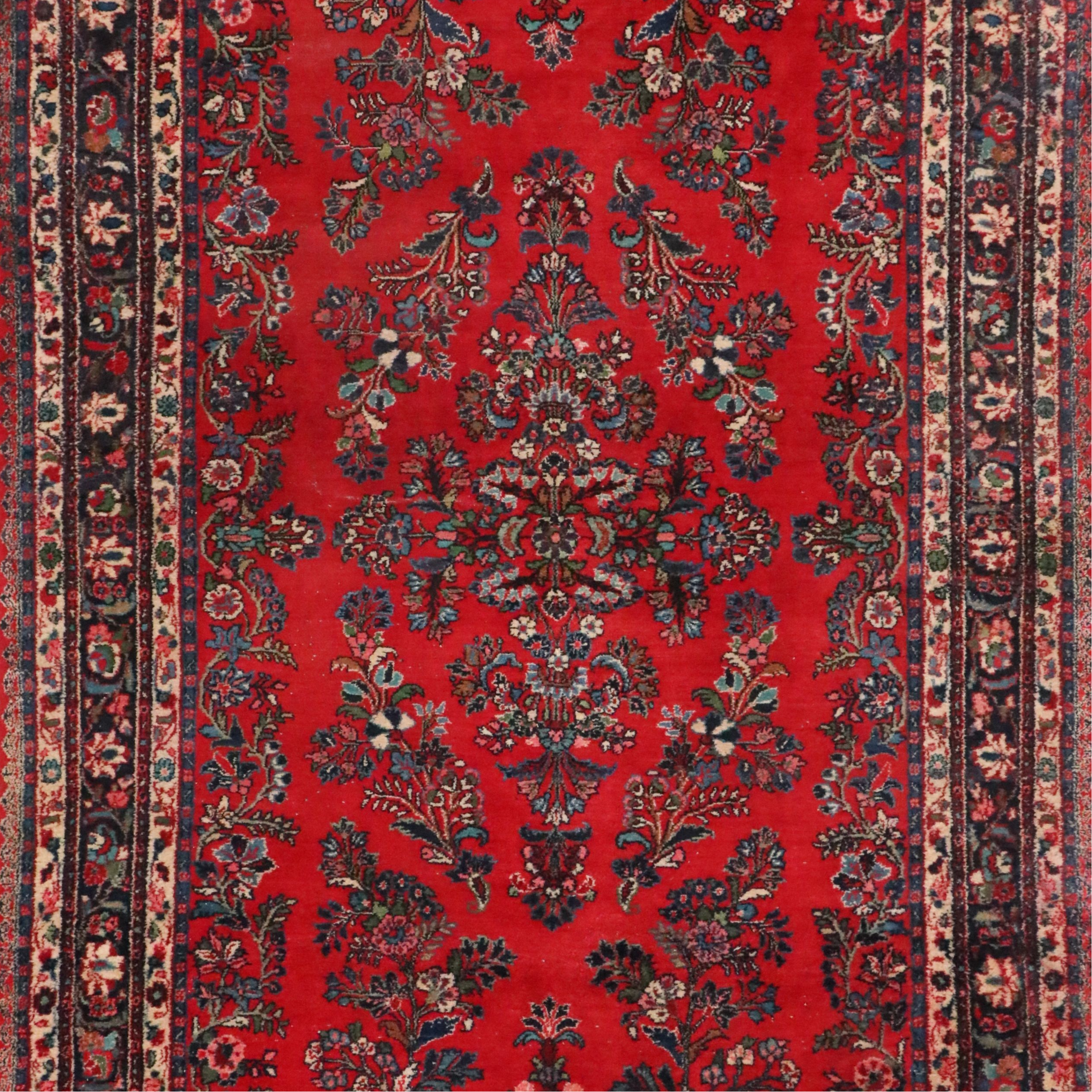 6'11 x 16'4 Hand-Knotted Persian Sarouk Long Rug