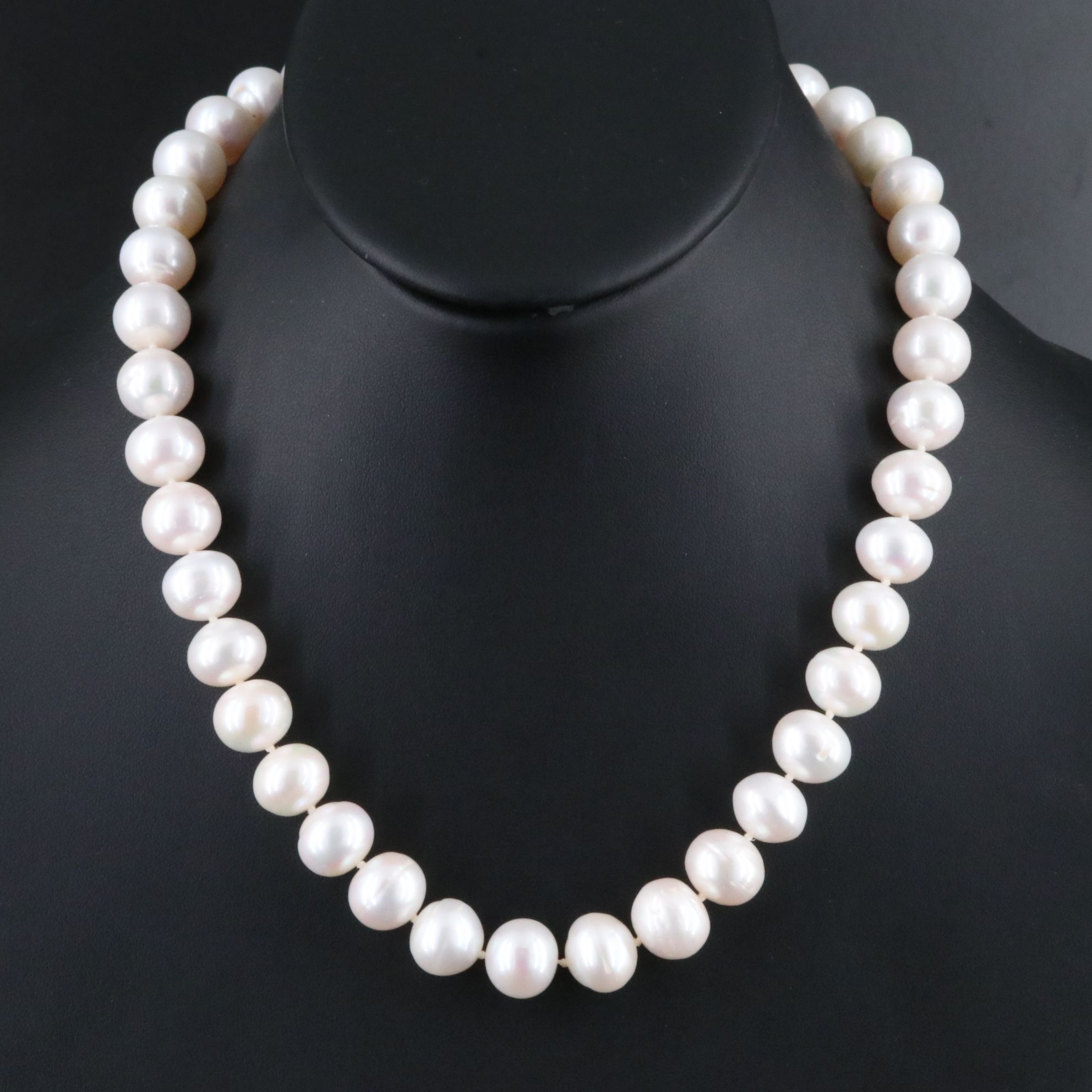 11.30 – 12.20 MM Pearl Necklace with 14K Clasp