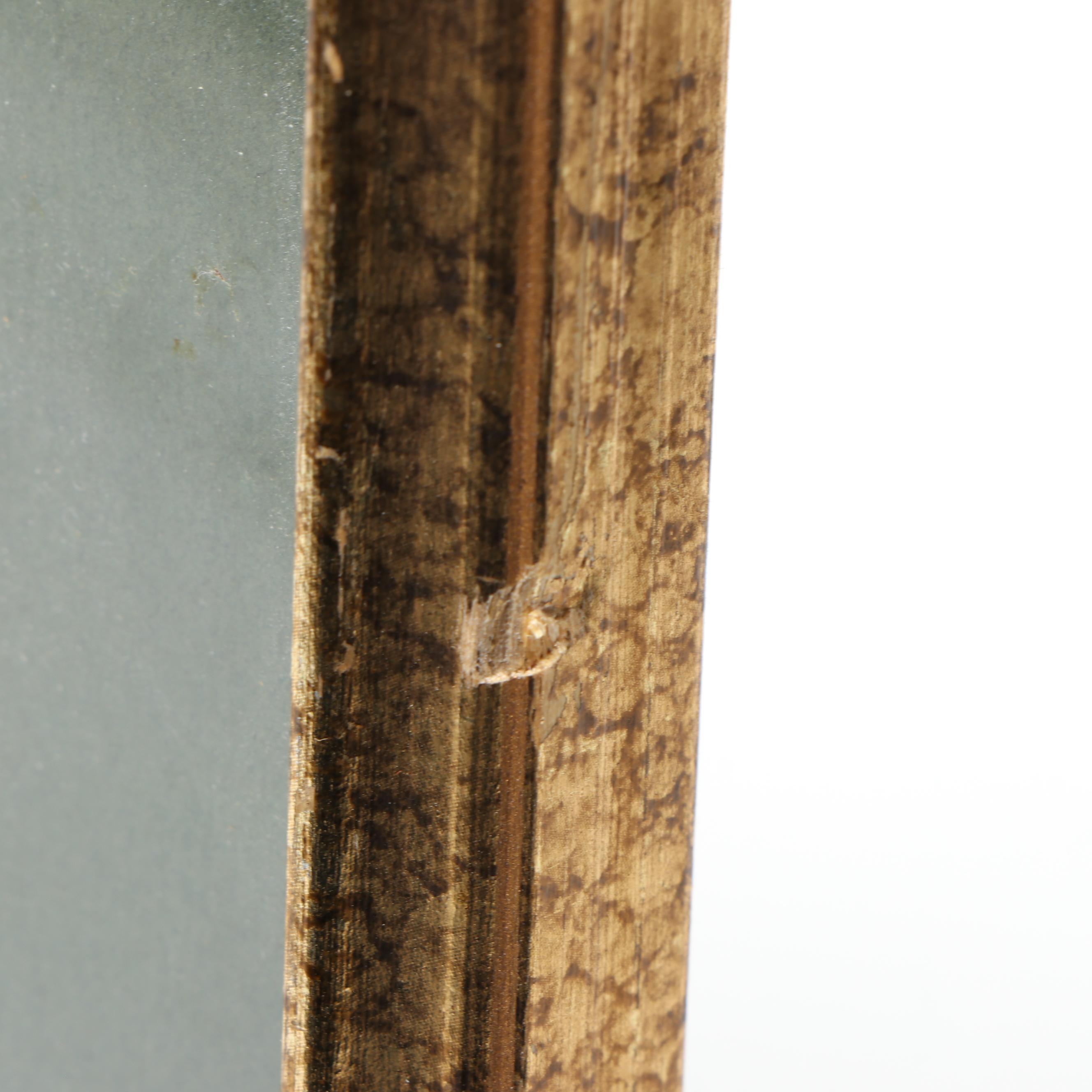 Framed Ronald Reagan Christmas Card with Offset Lithograph, 1983