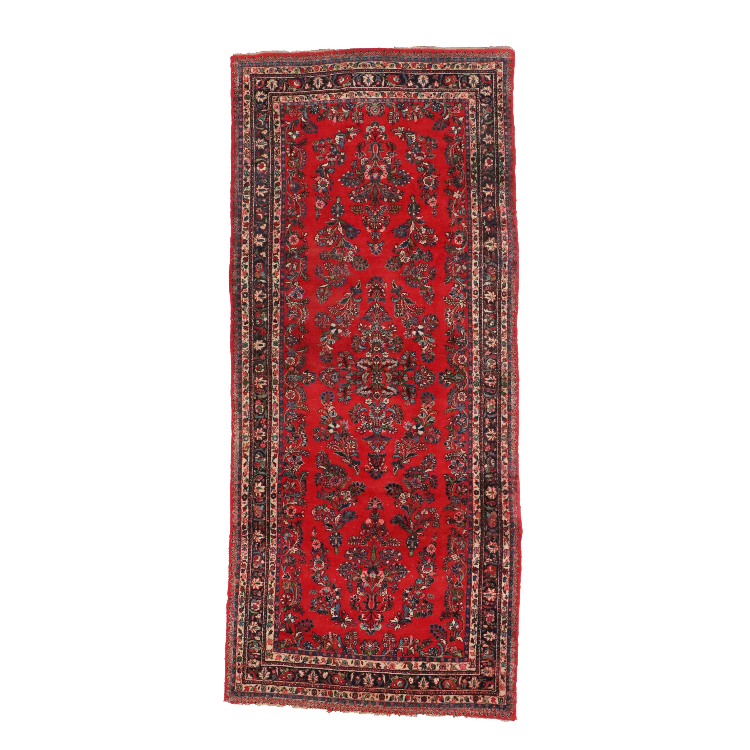 6'11 x 16'4 Hand-Knotted Persian Sarouk Long Rug