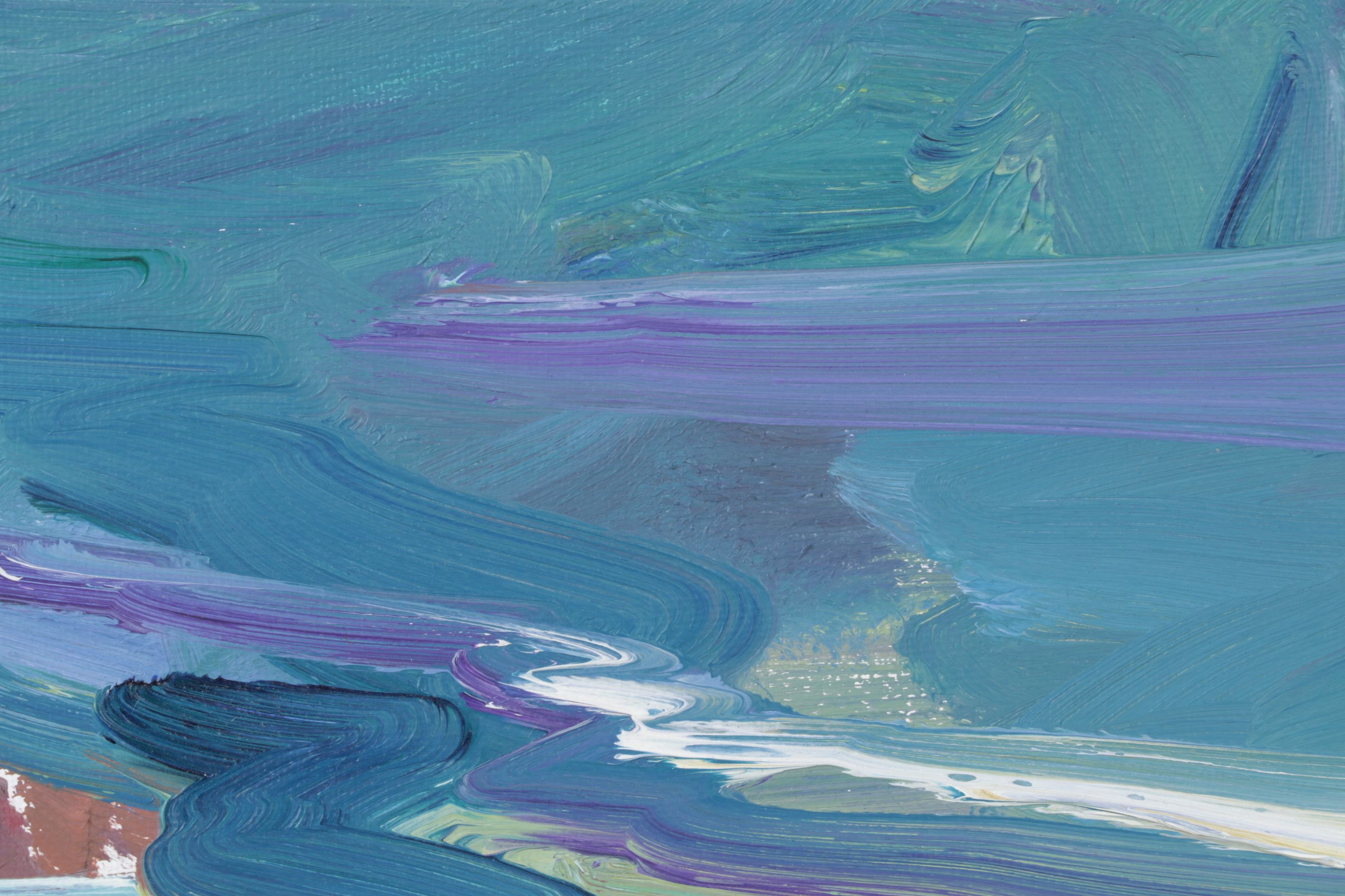 Jose Trujillo "Quiet Waves" Seascape Oil Painting, 2020