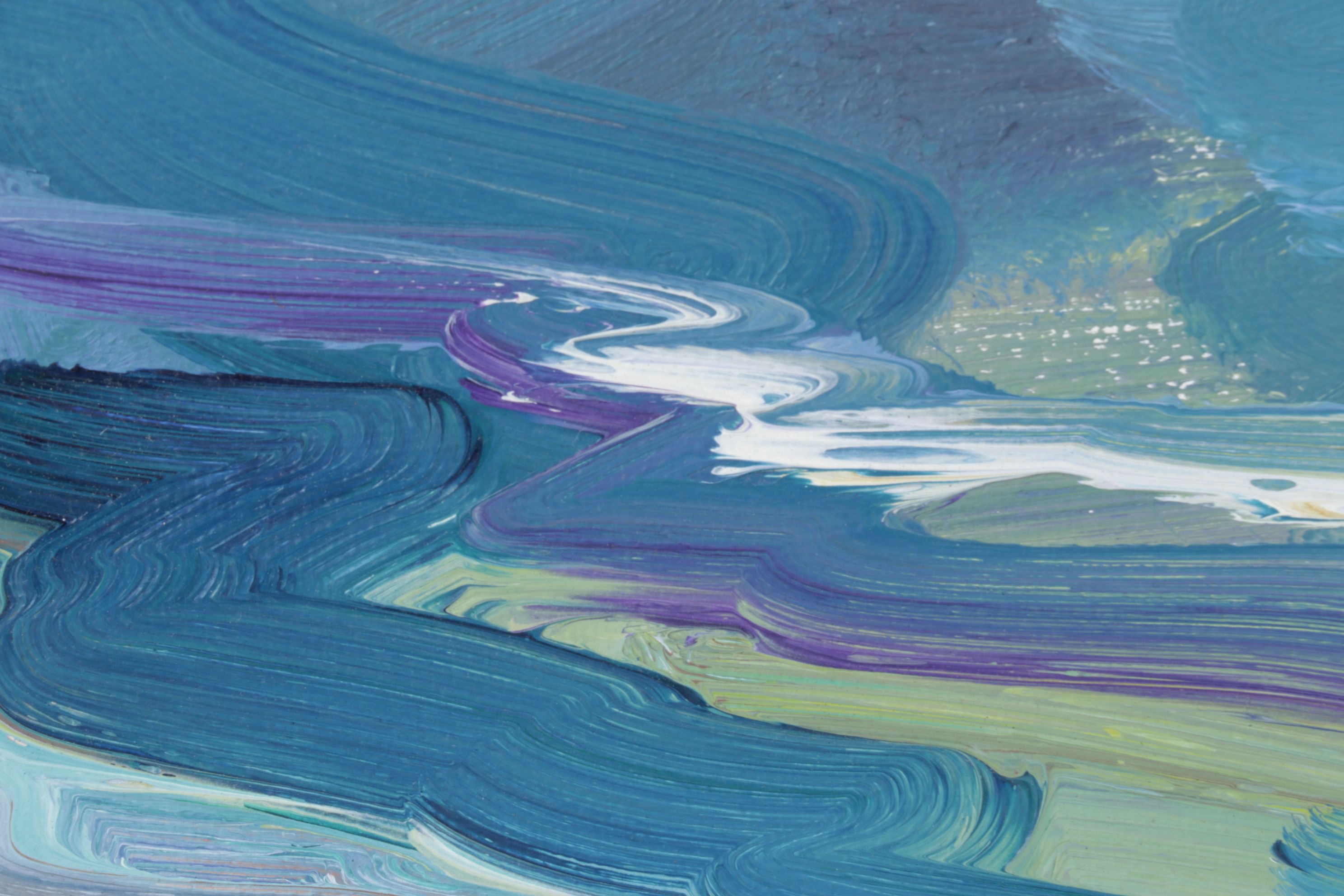 Jose Trujillo "Quiet Waves" Seascape Oil Painting, 2020