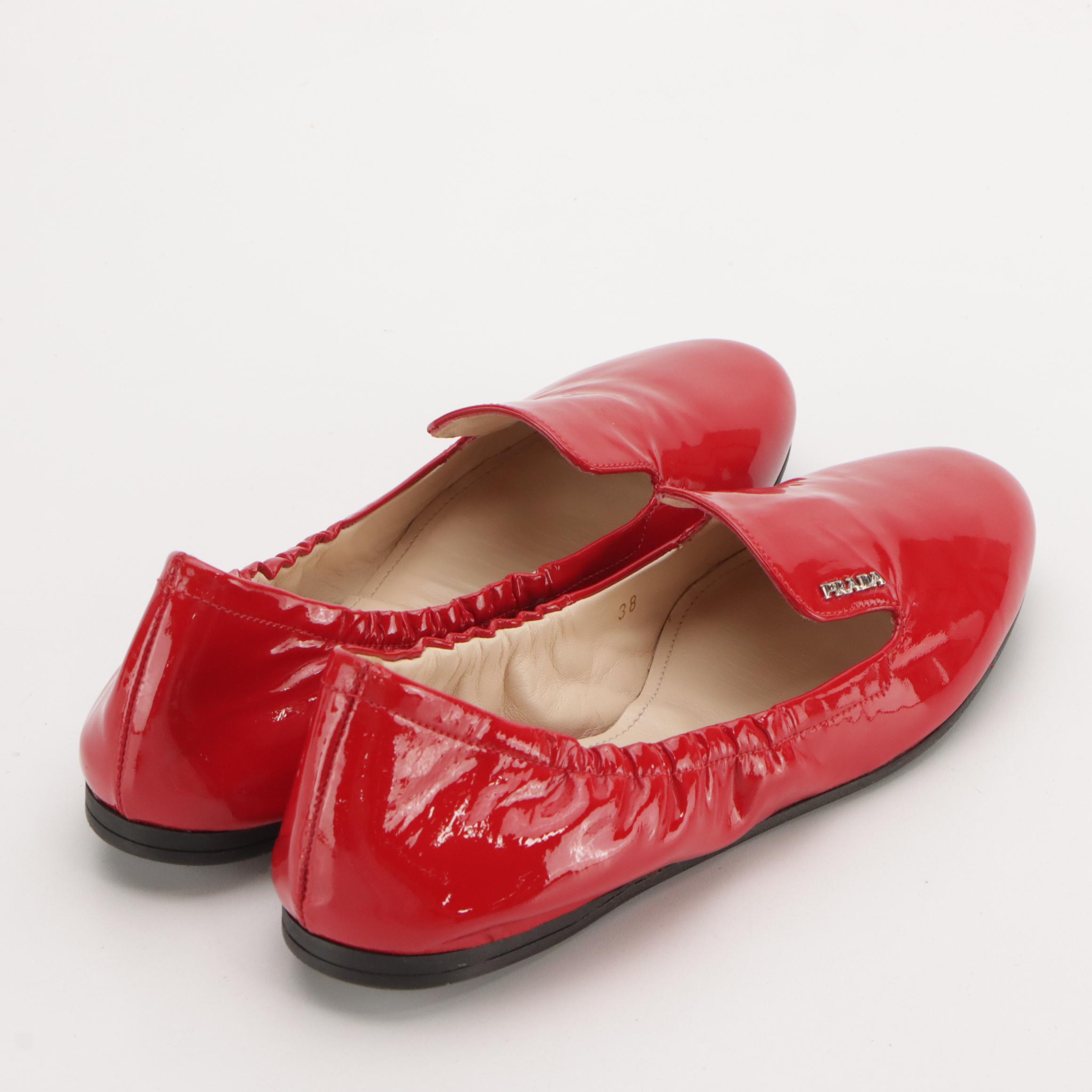 Prada Loafers in Patent Leather