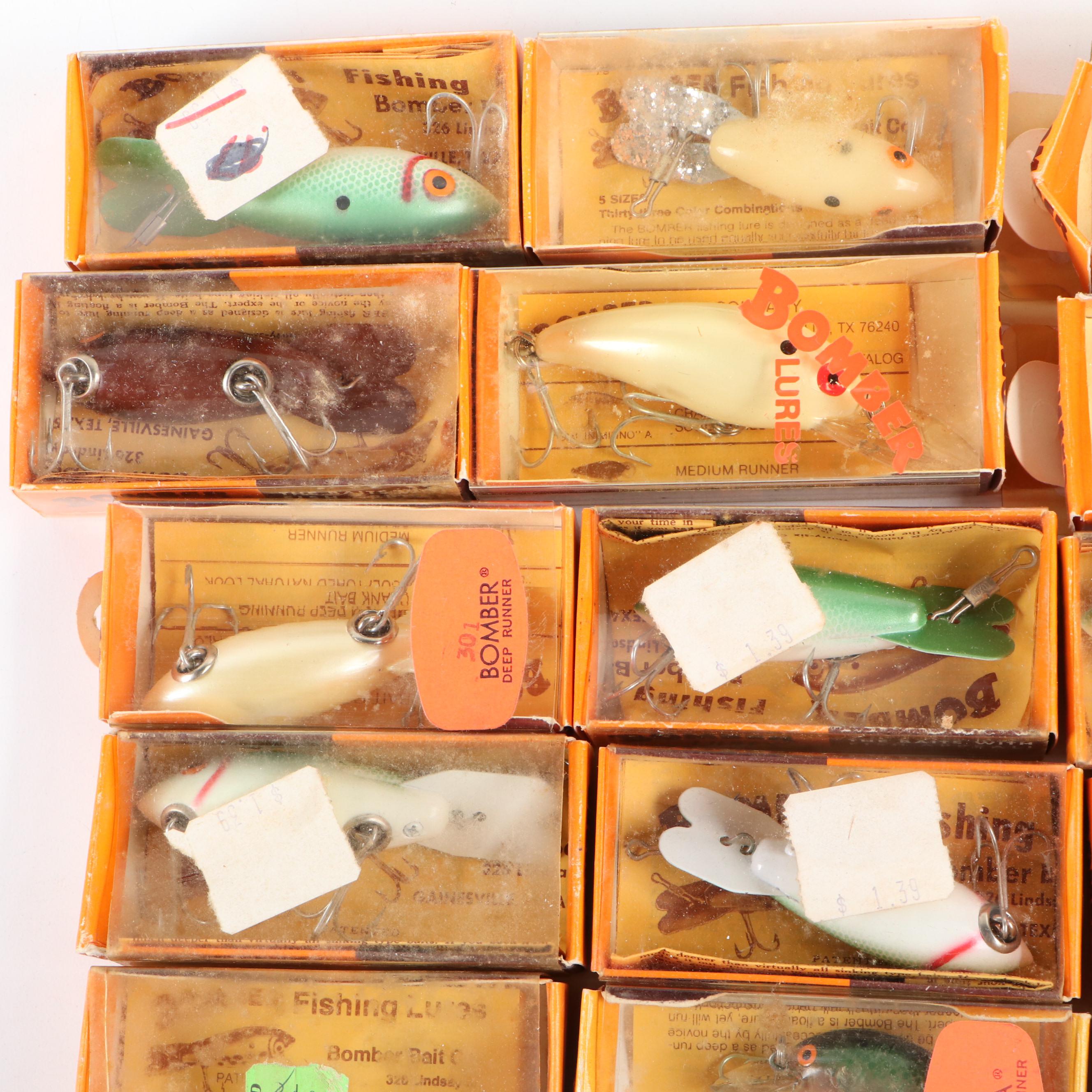 Collection of Vintage Bomber Fishing Lures, Mid/Late 20th Century