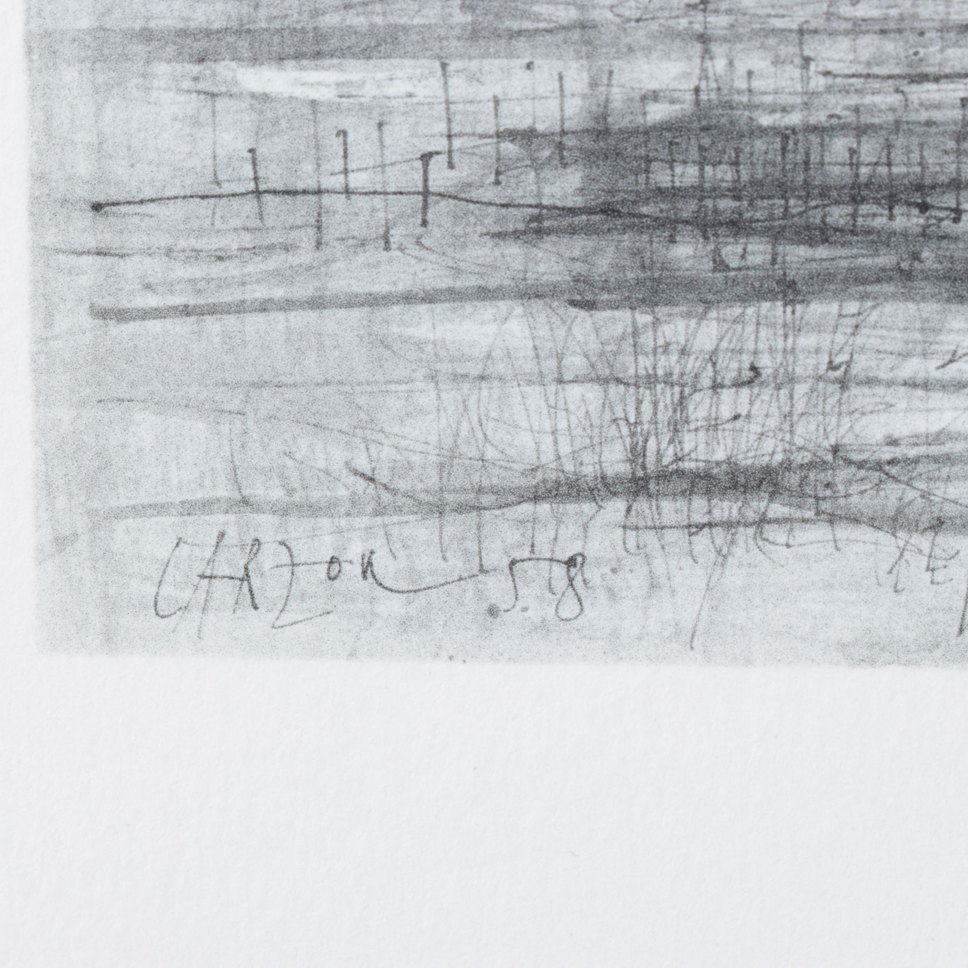 Jean Carzou Photogravure "Les Affûtés" From "L'Apocalypse," 1959