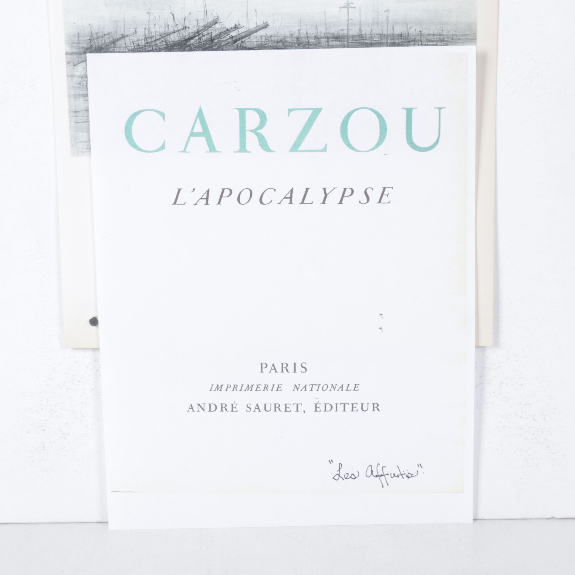 Jean Carzou Photogravure "Les Affûtés" From "L'Apocalypse," 1959