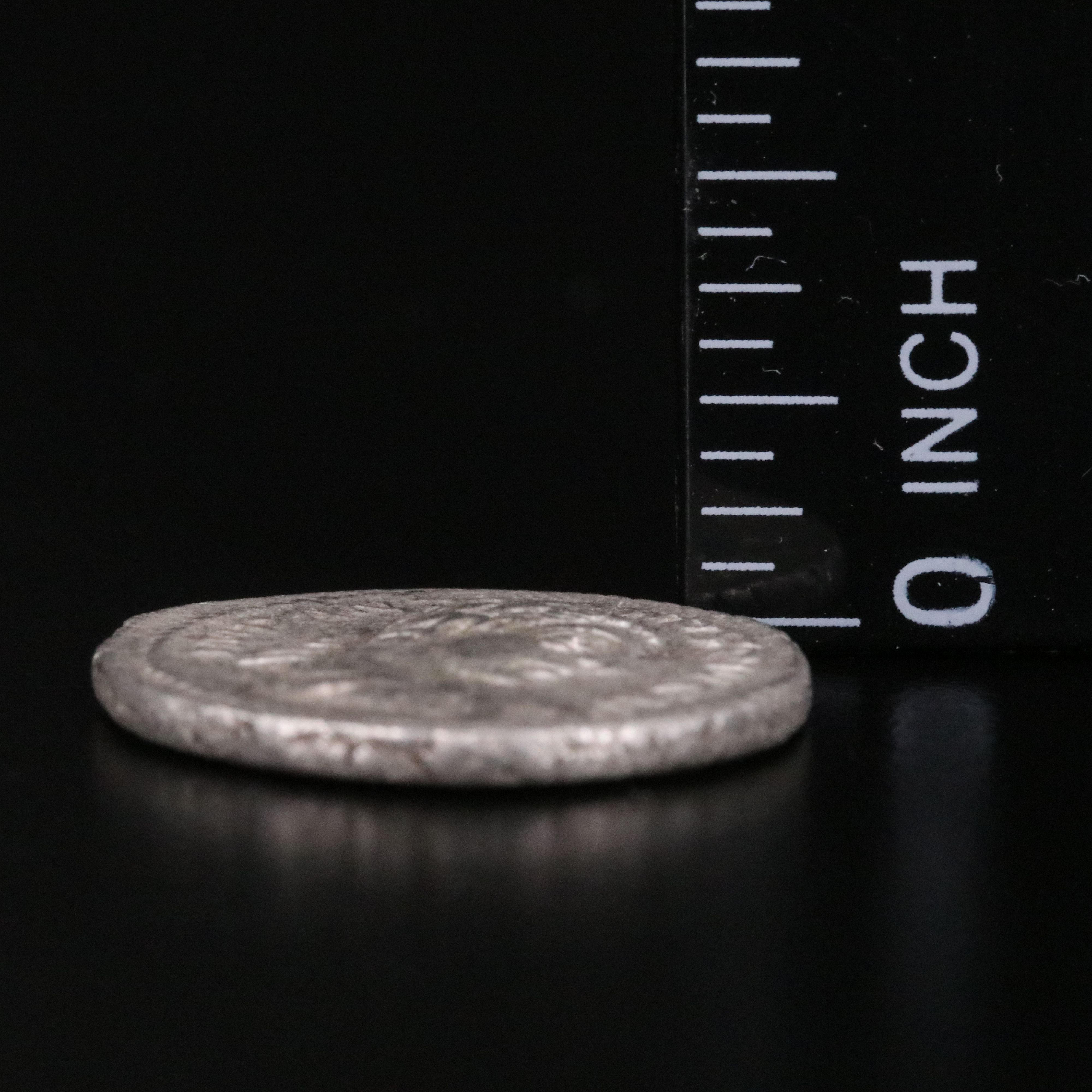 Ancient Roman Imperial AR Denarius Coin of Elagabalus, ca. 218 A.D.