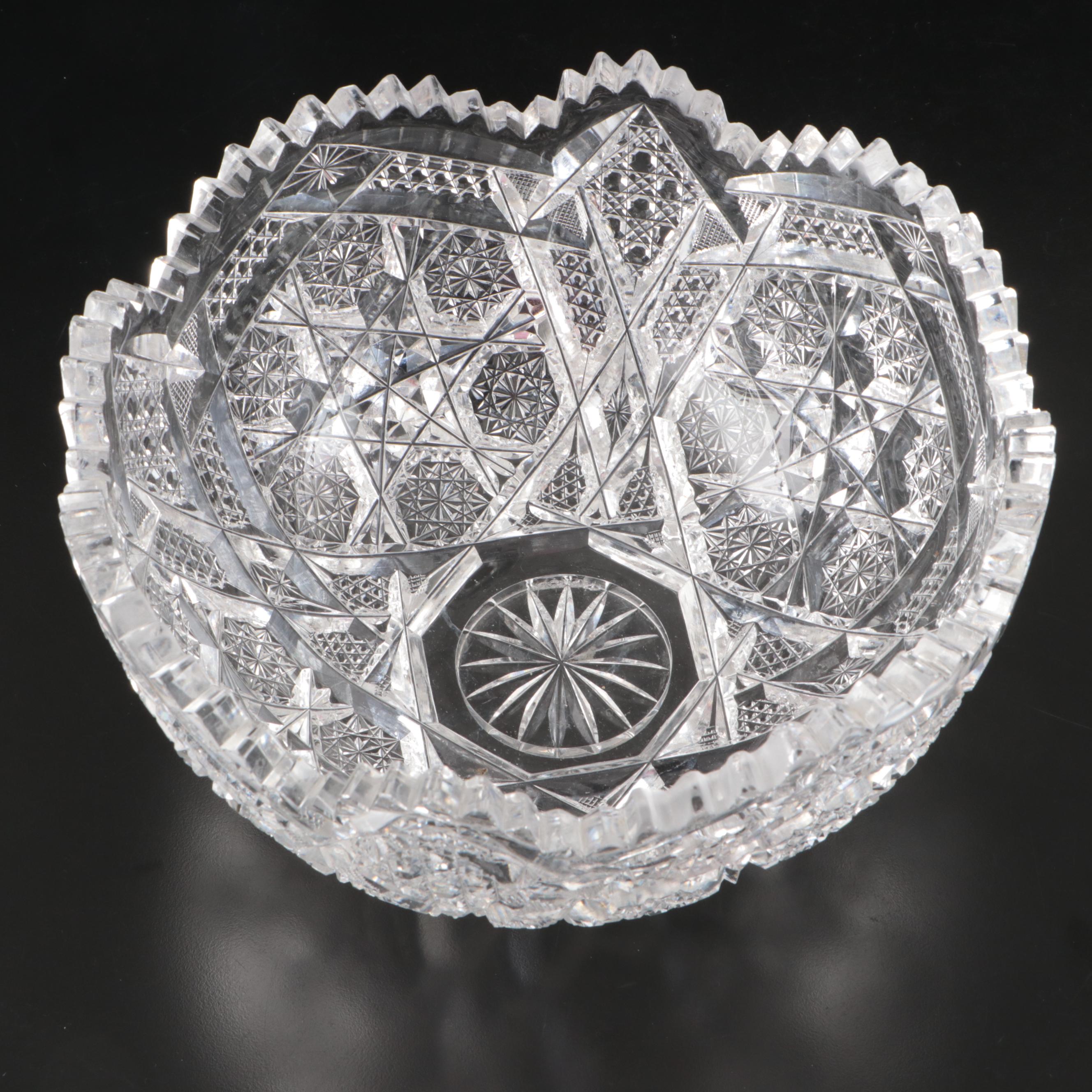 American Brilliant Cut Crystal Bowls