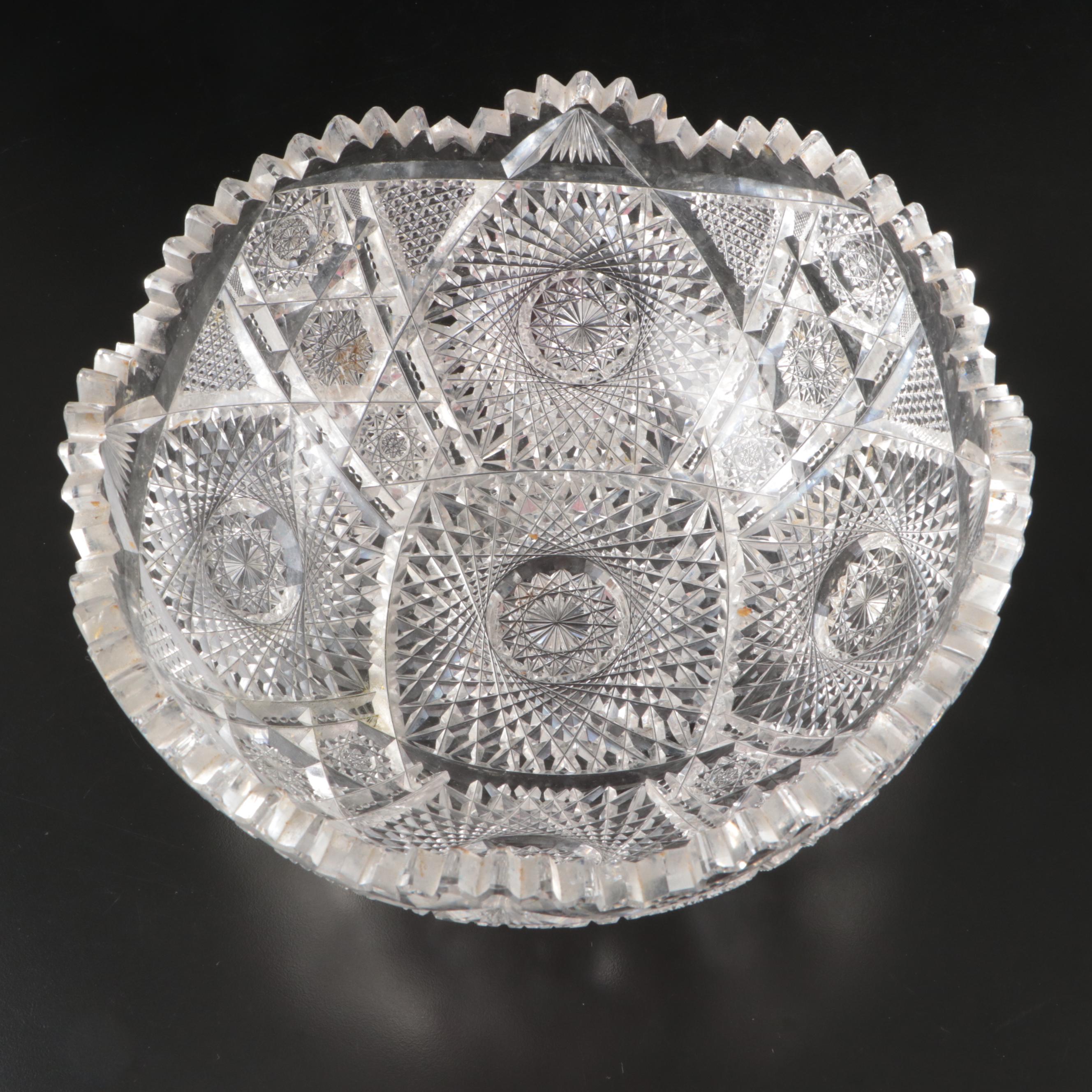 American Brilliant Cut Crystal Bowls