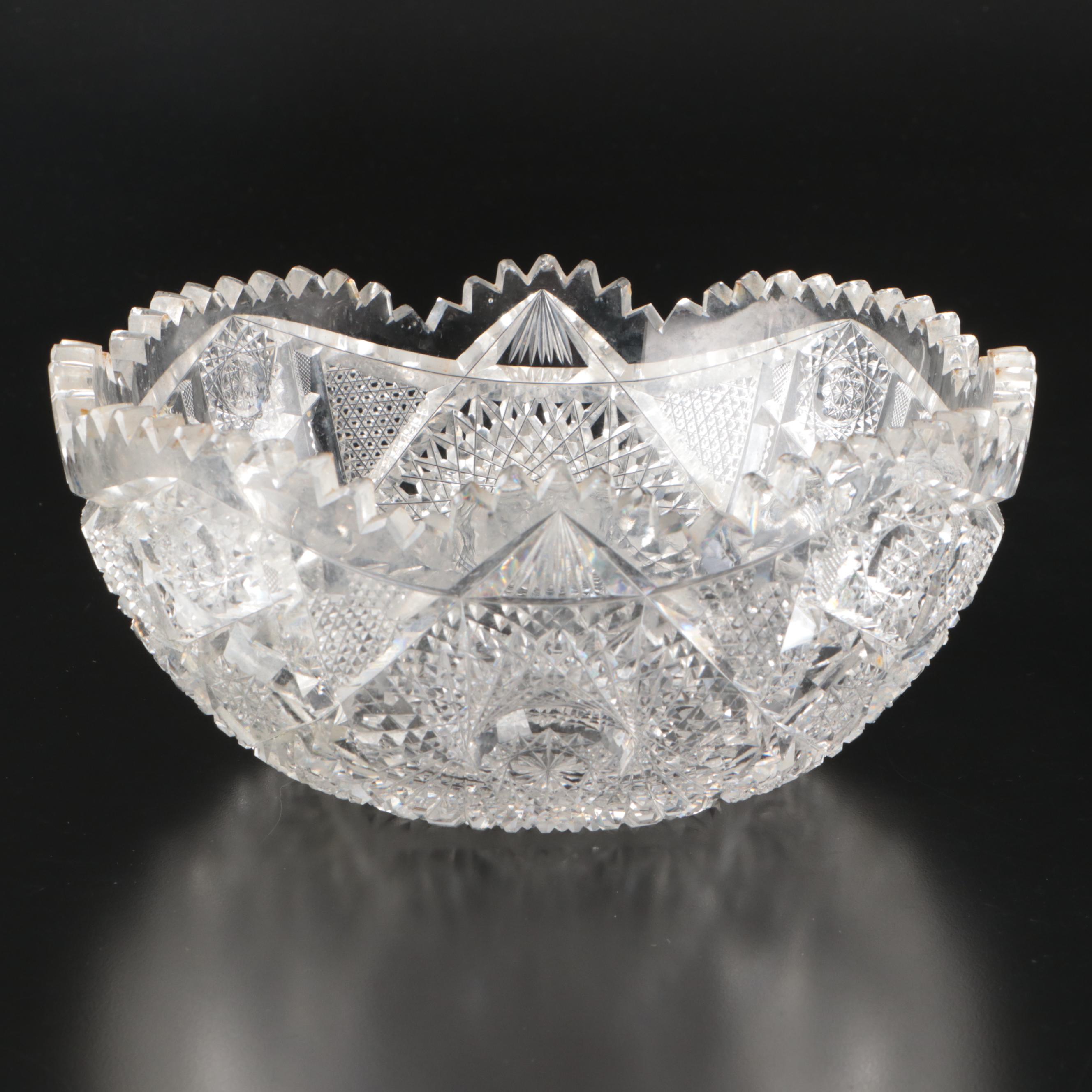 American Brilliant Cut Crystal Bowls
