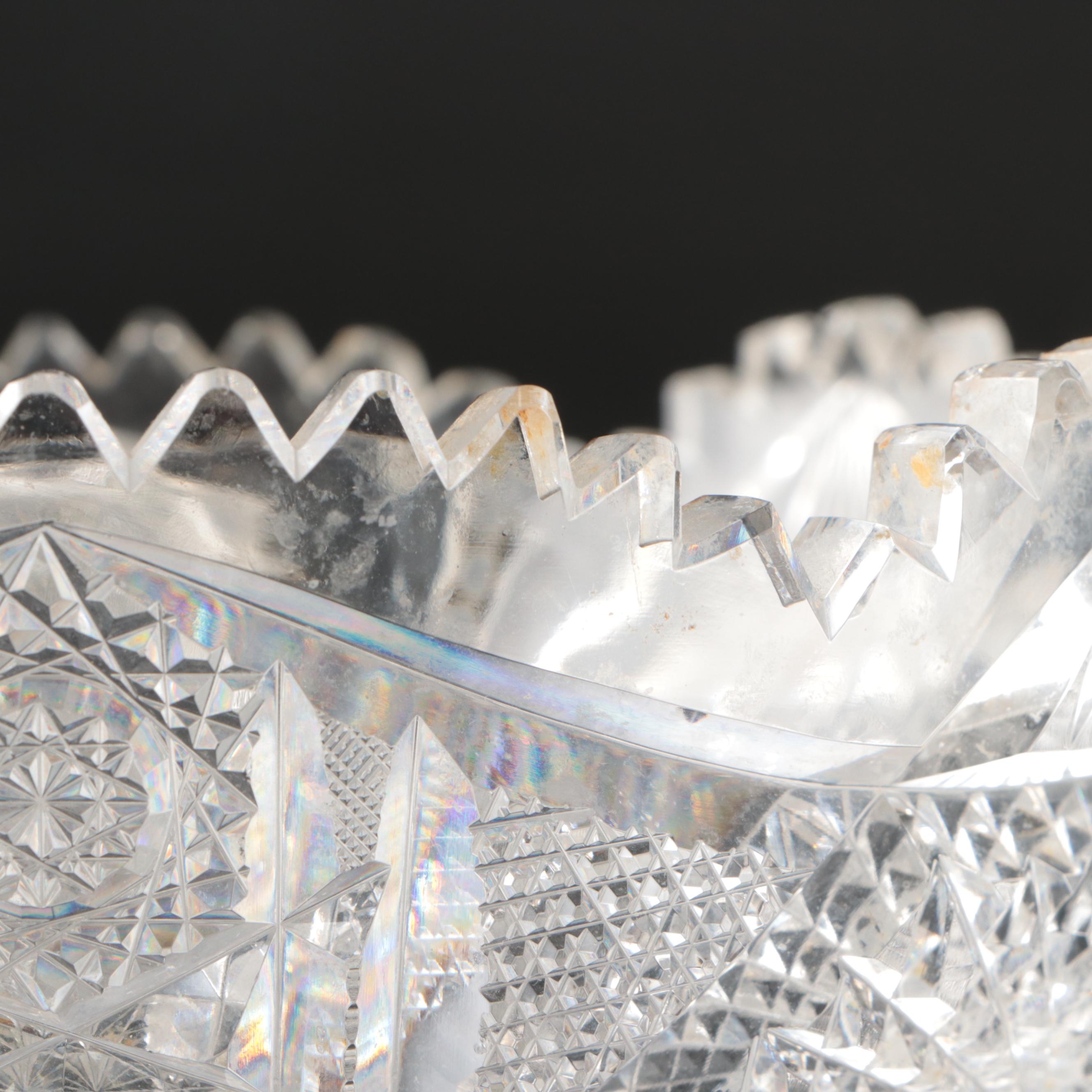 American Brilliant Cut Crystal Bowls