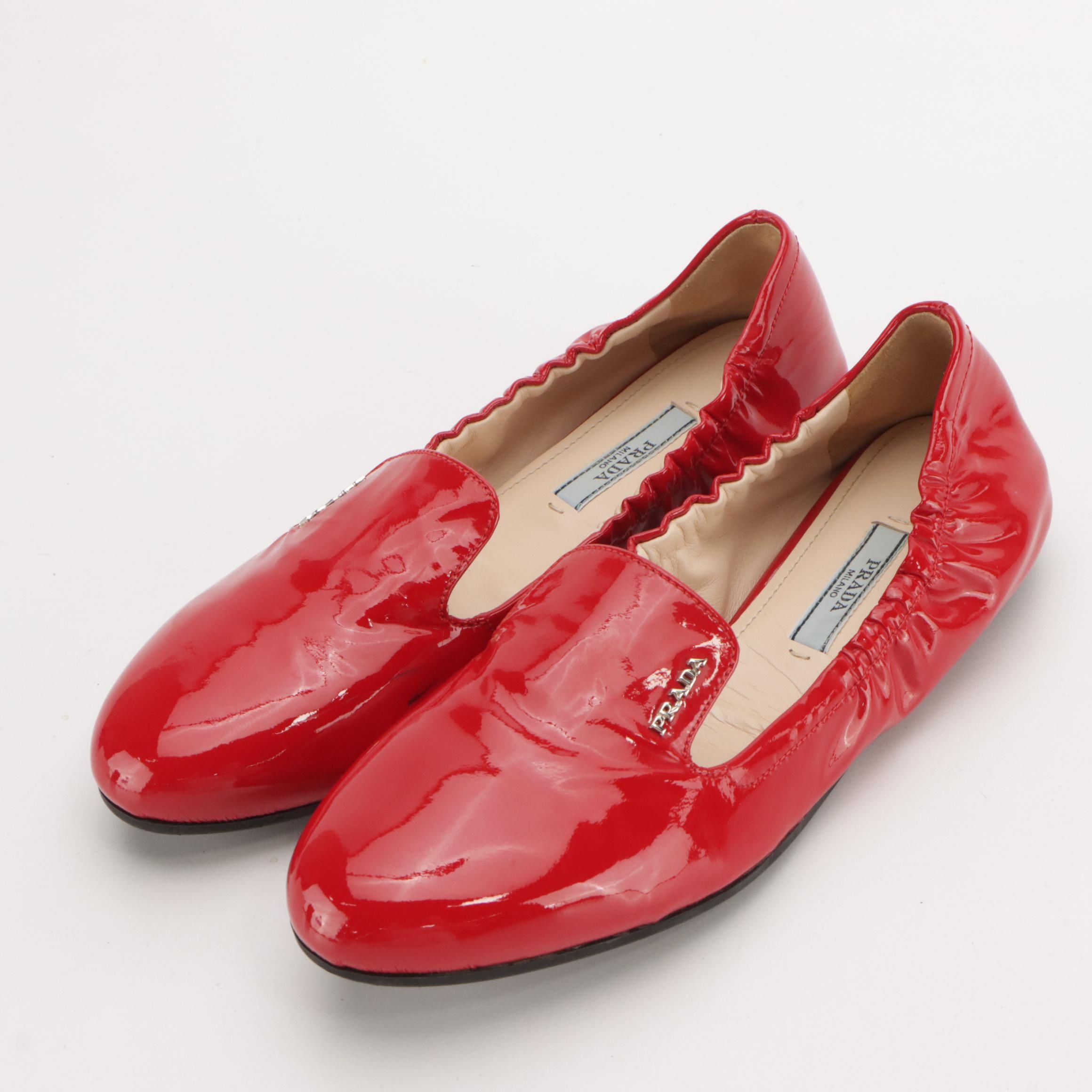 Prada Loafers in Patent Leather