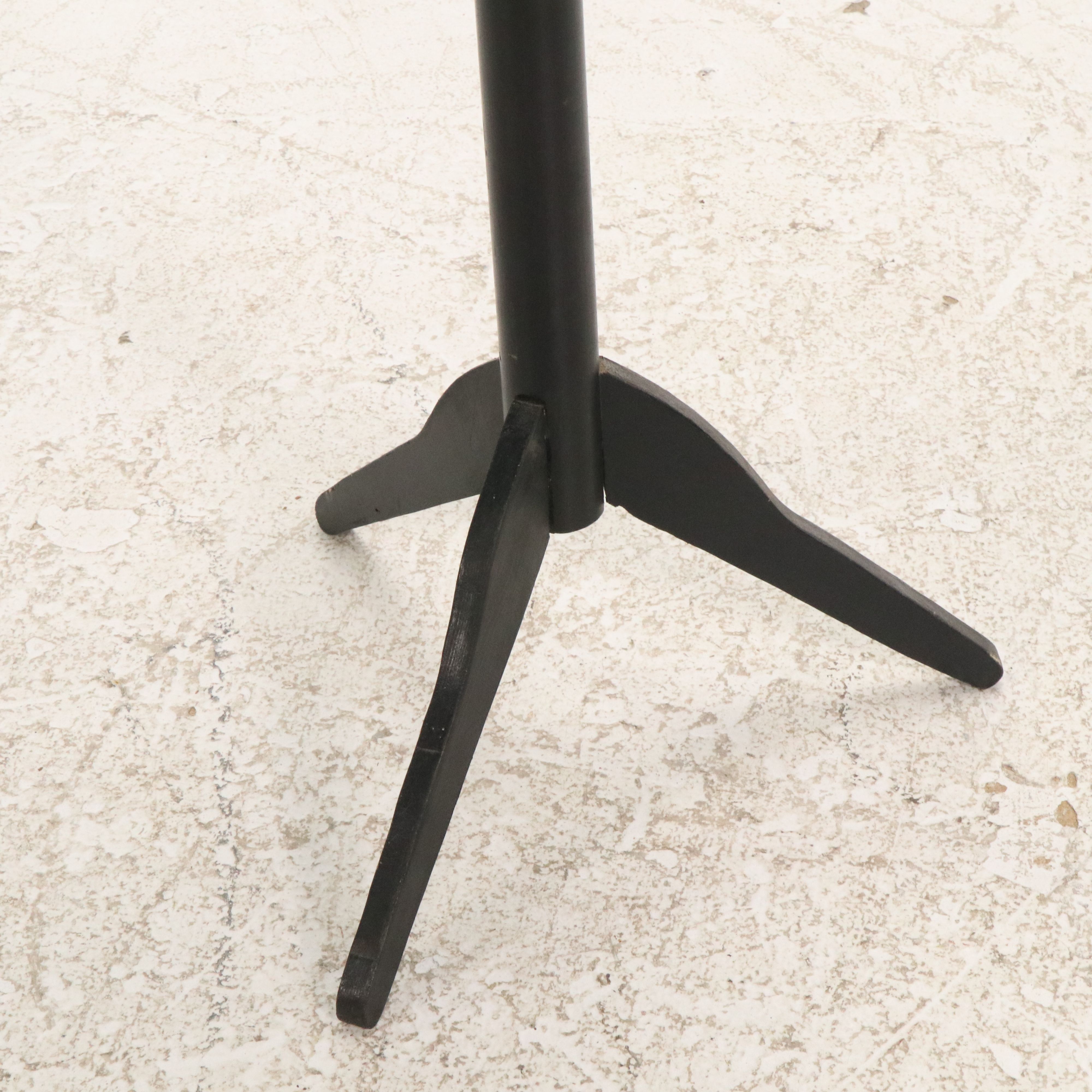 Papier-Mâché Small Dress Form on Wood Stand