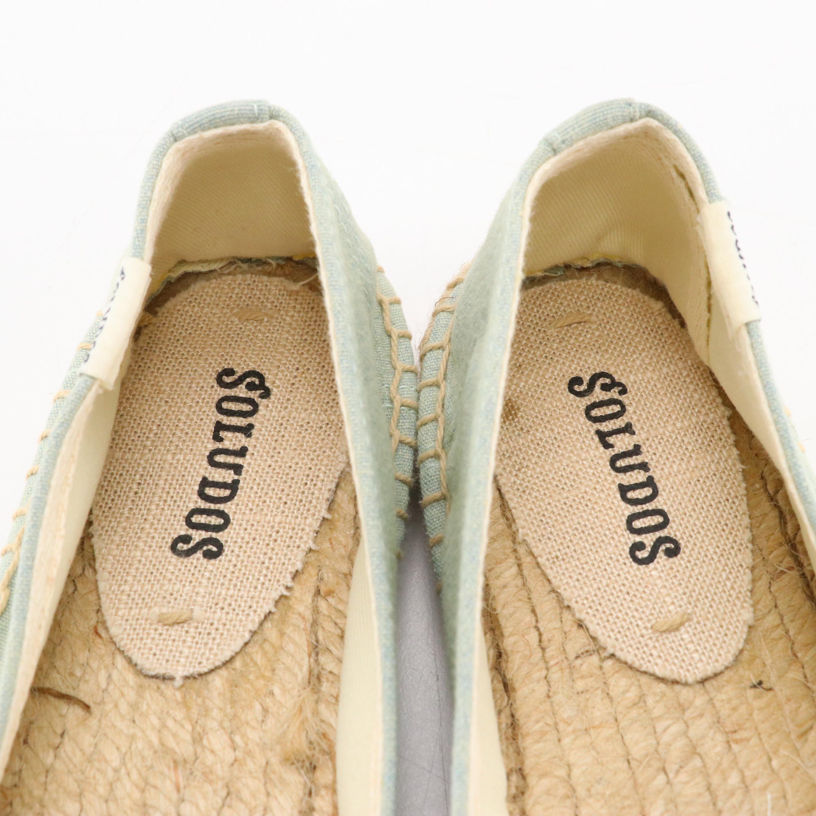 Soludos Blue and Pink Flamingo Espadrilles & Matt Bernson Sunshine Slide Sandals