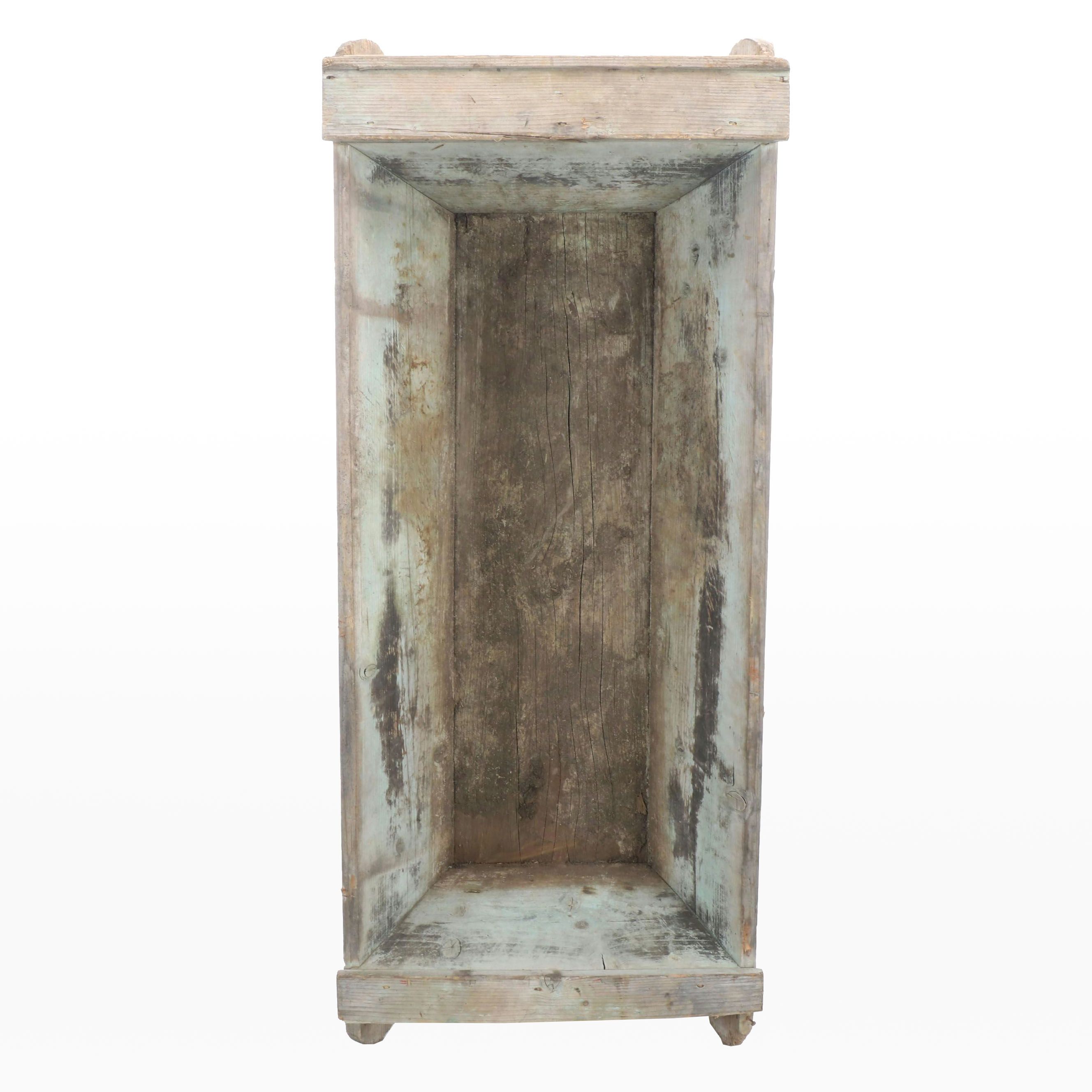 Primitive Painted Wood Feed Trough