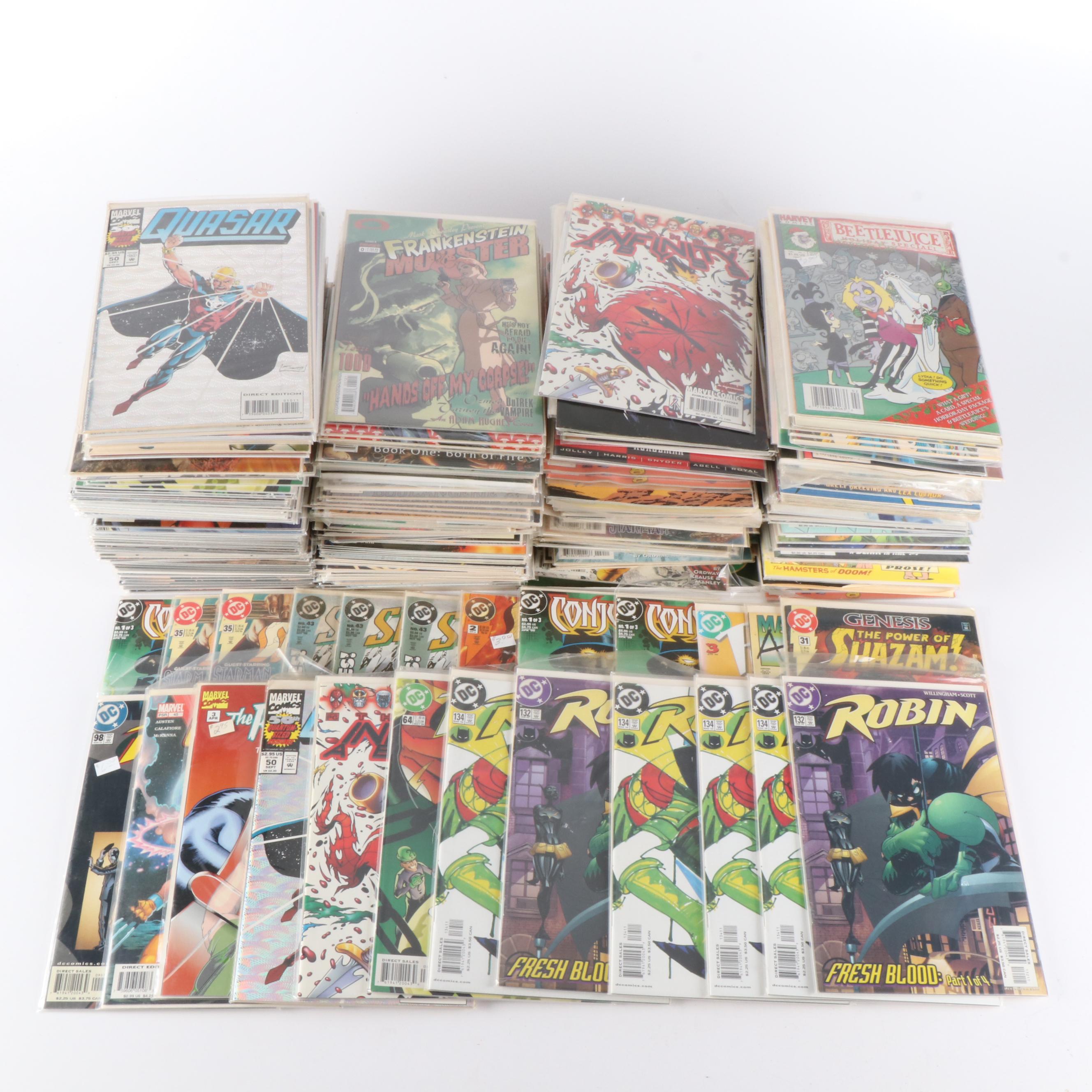 Modern Age Comic Books Featuring "Shazam!", "Robin", and More