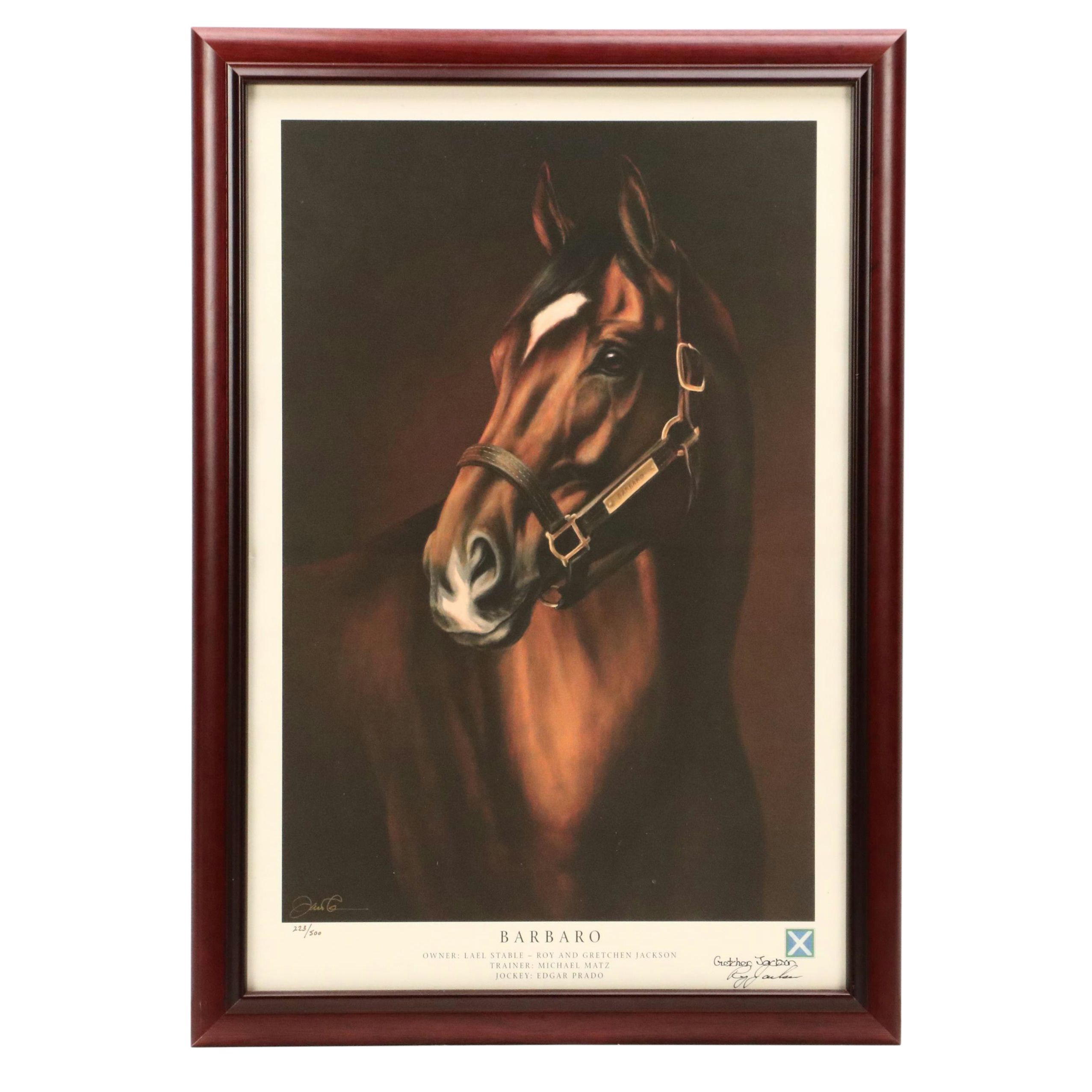 Jamie Corum Offset Lithograph "Barbaro"