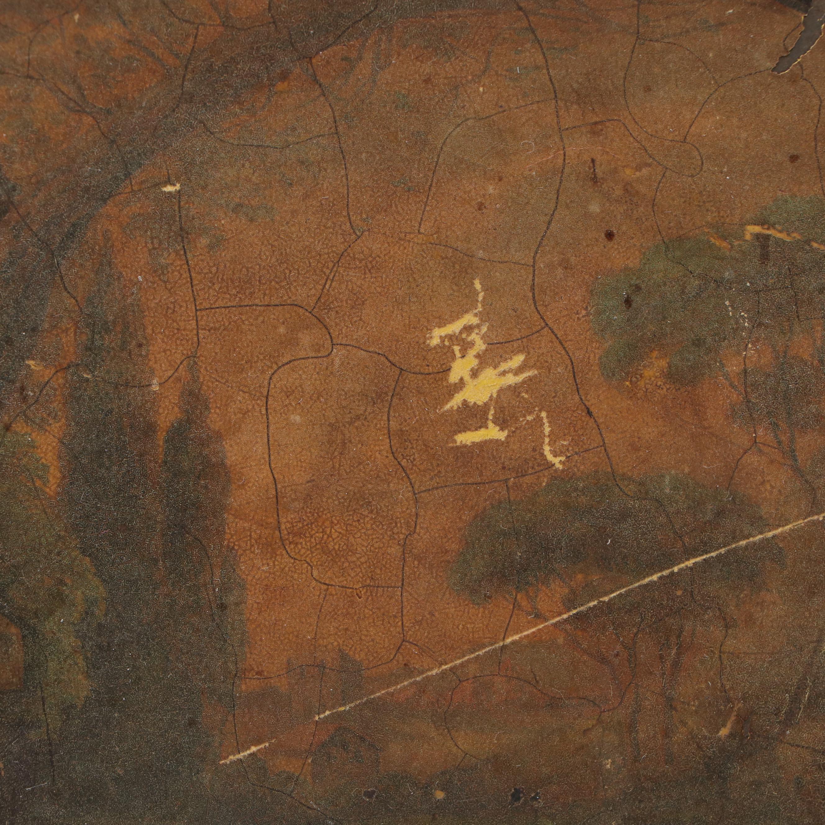 Victorian Oval Toleware Tray, 19th Century