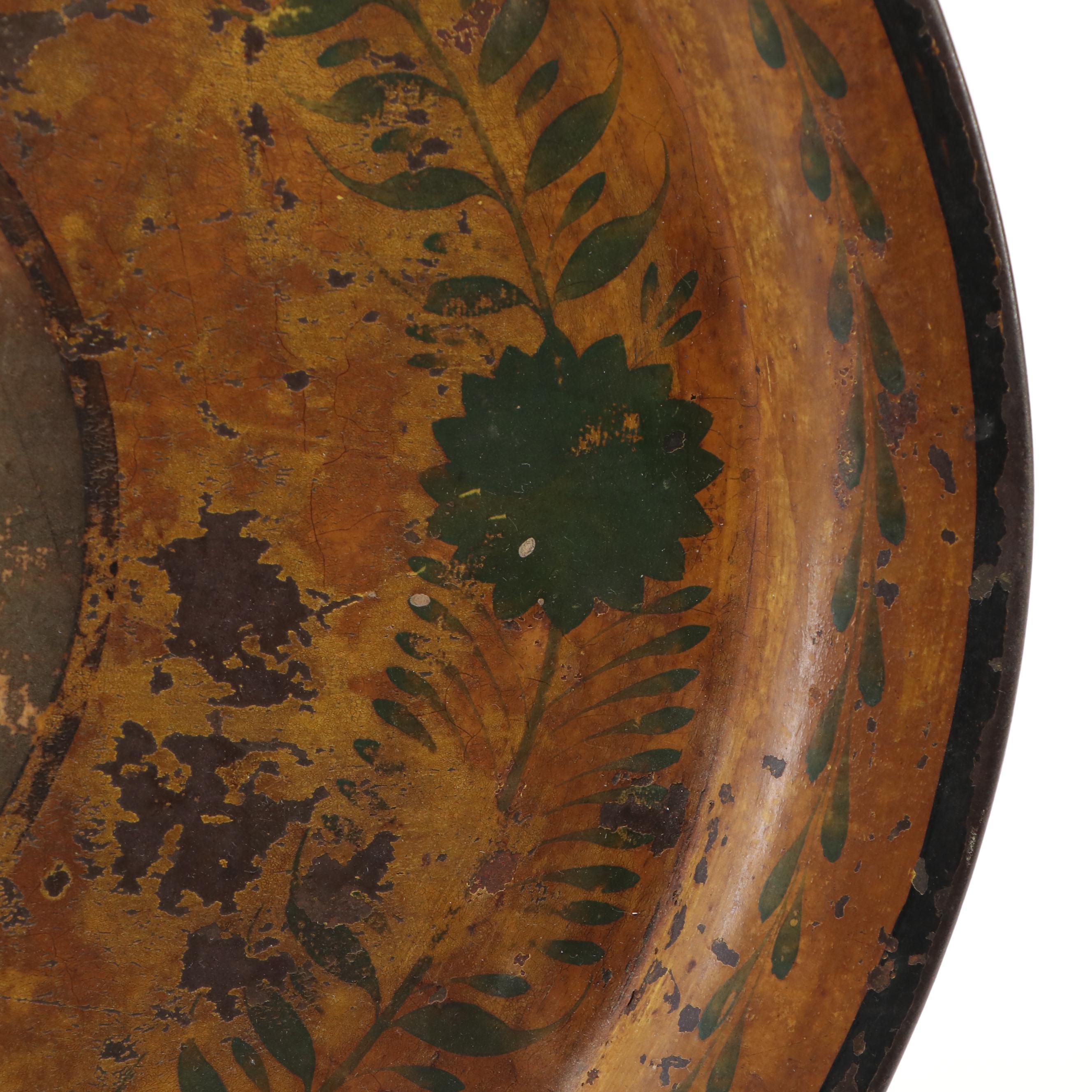 Victorian Oval Toleware Tray, 19th Century