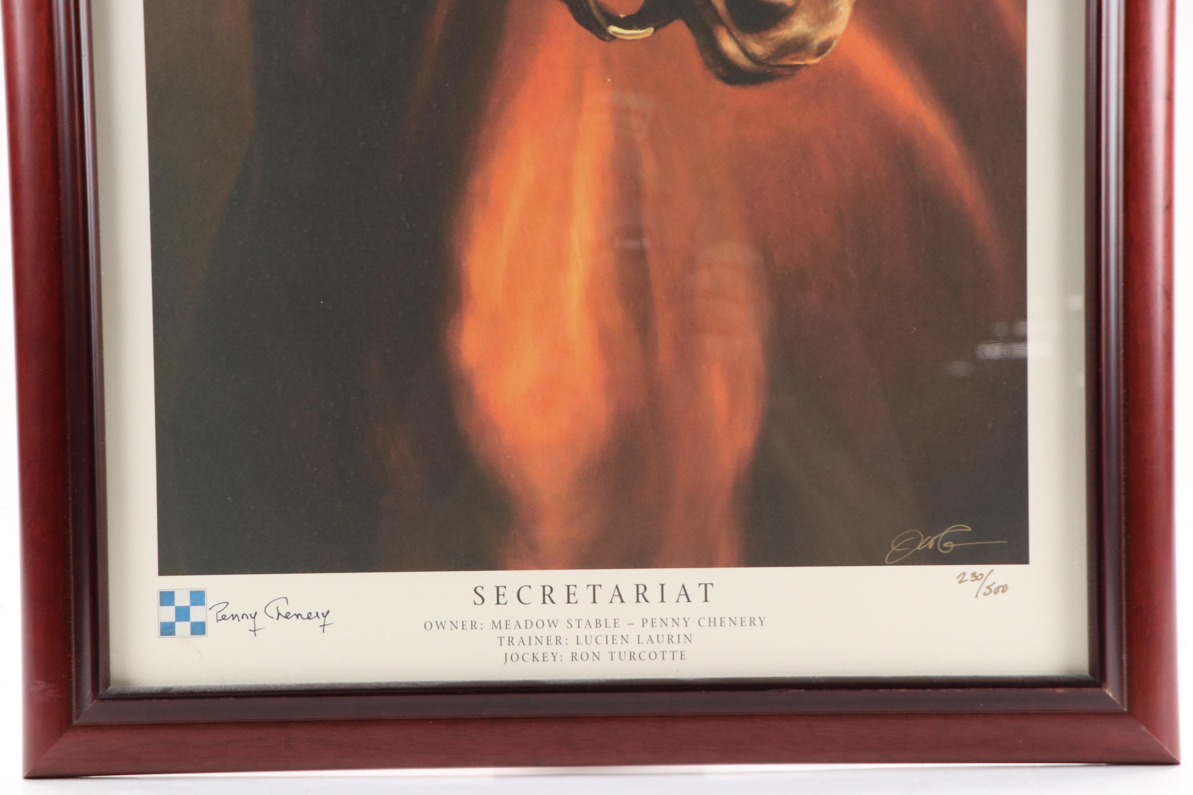 Jamie Corum Offset Lithograph "Secretariat"