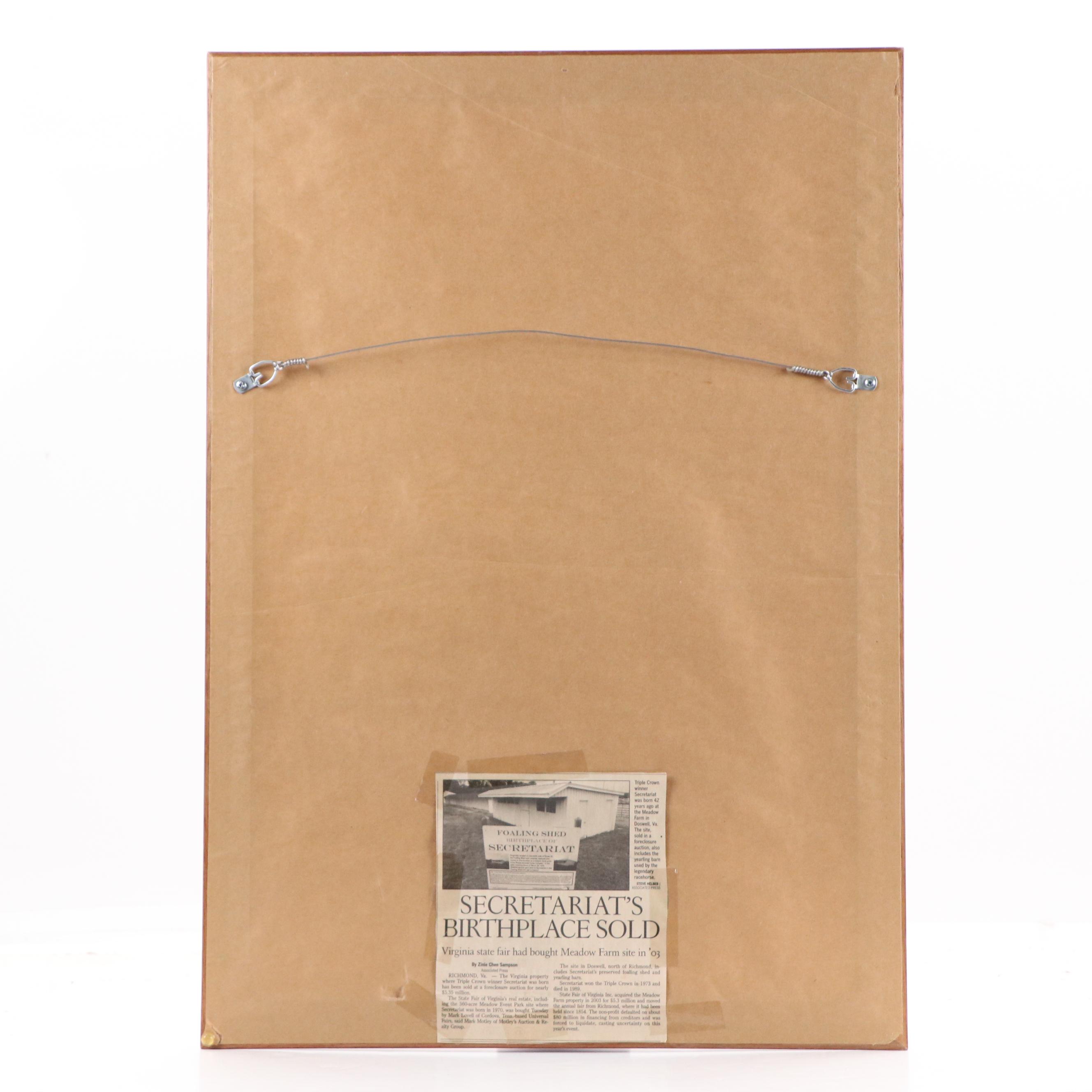 Jamie Corum Offset Lithograph "Secretariat"