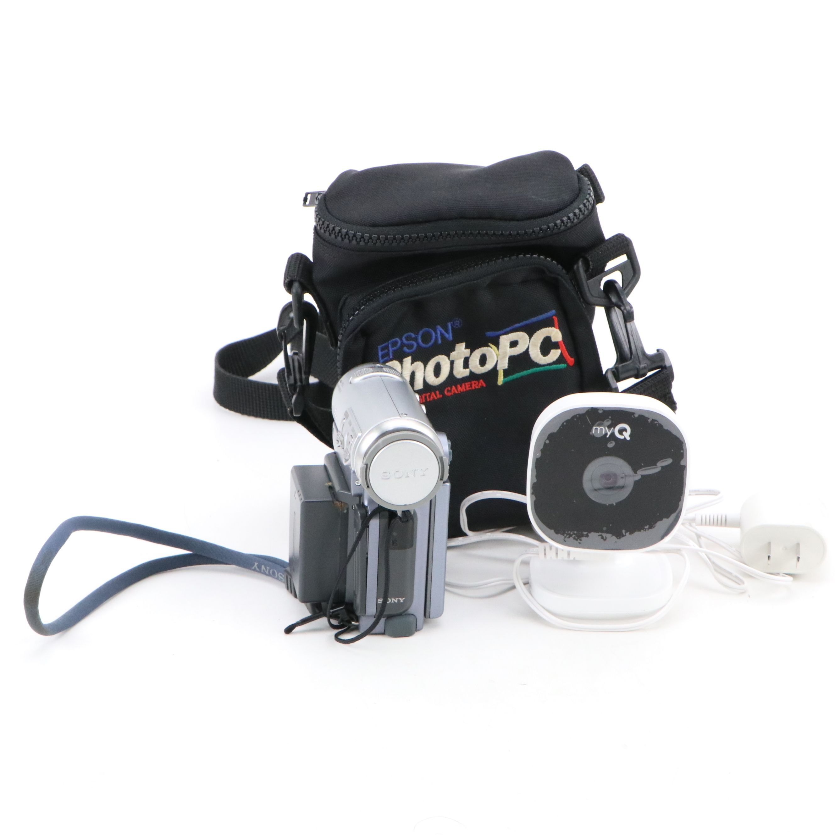 Sony Video Camera with myQ Camera and Case
