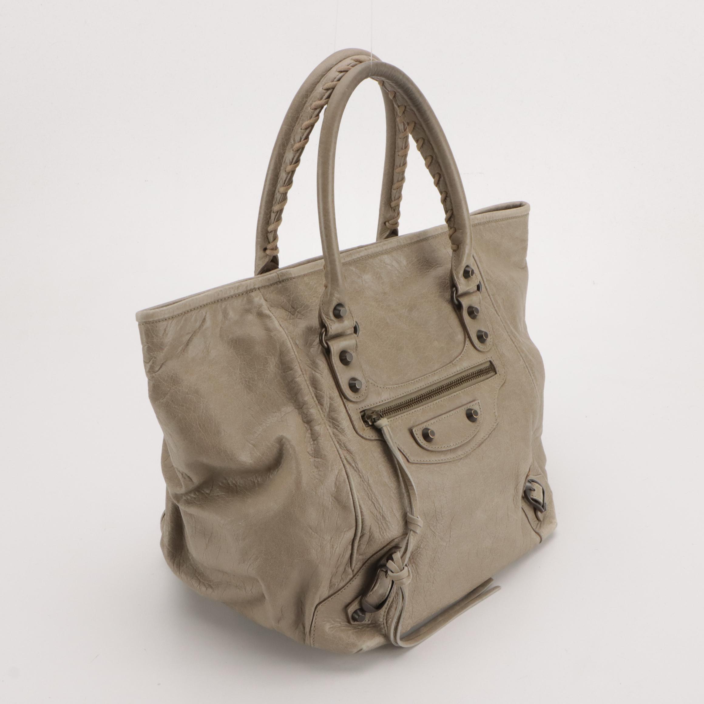 Balenciaga Agneau Classic Hardware Sunday Tote