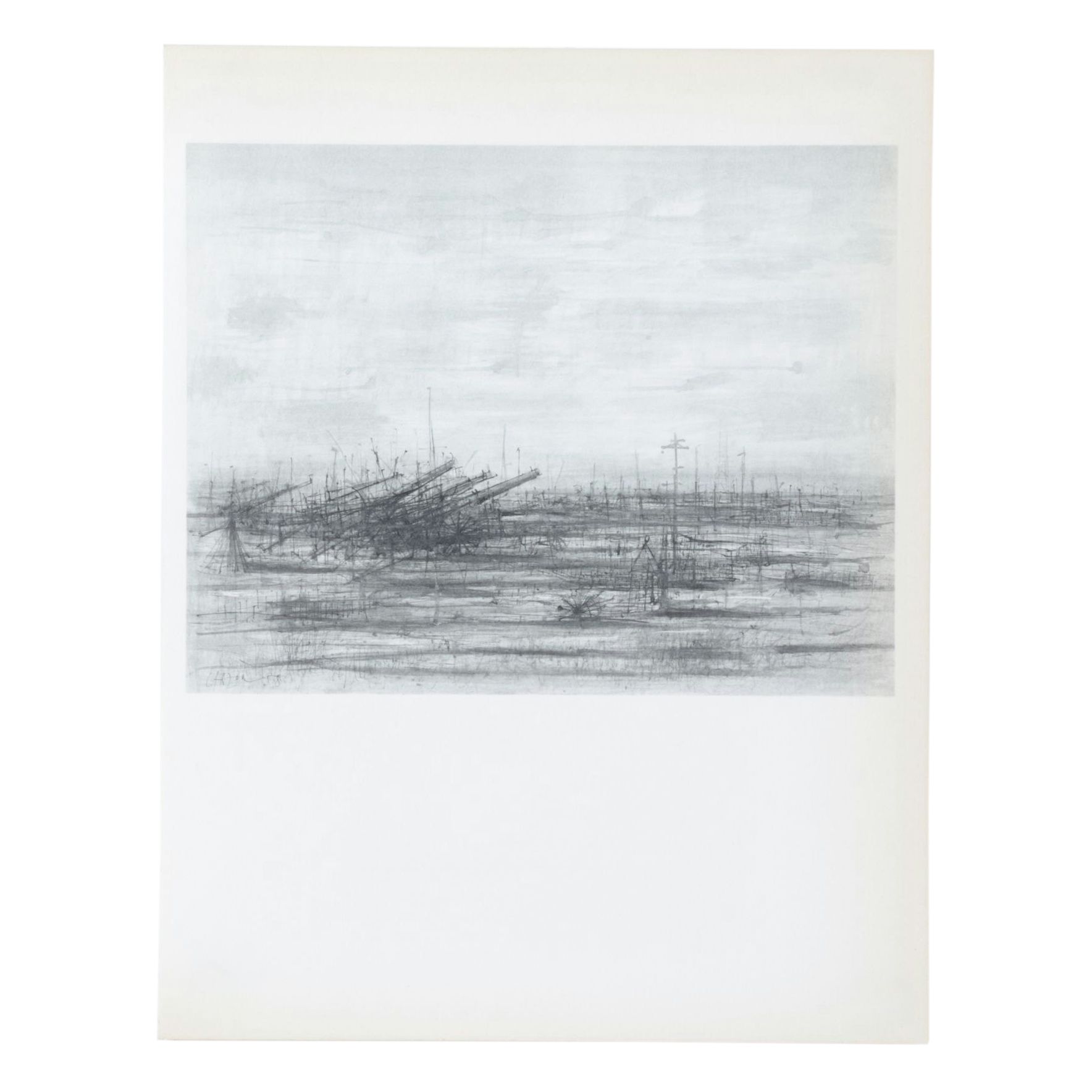 Jean Carzou Photogravure "Les Affûtés" From "L'Apocalypse," 1959