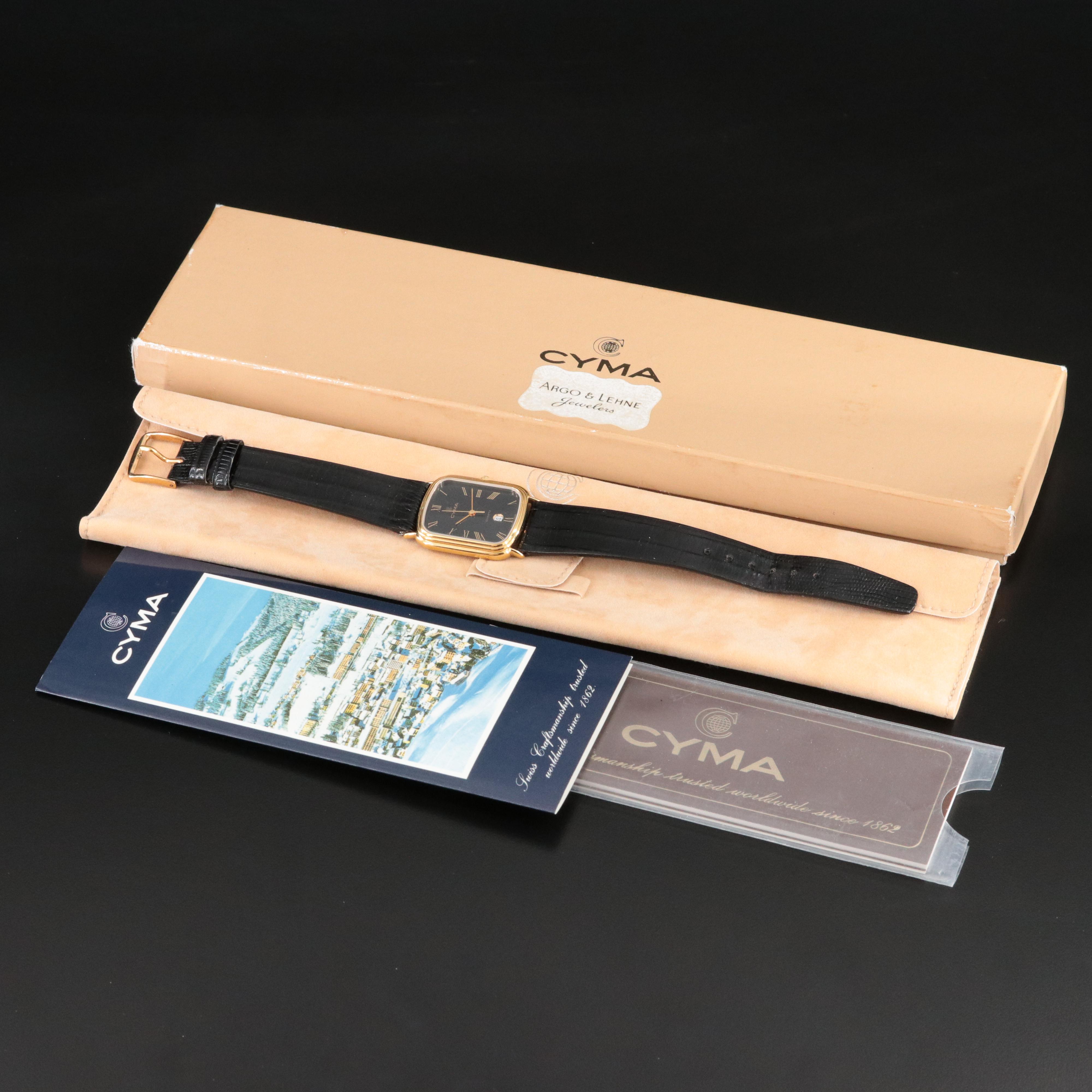 CYMA Swiss Made Quartz Date Watch