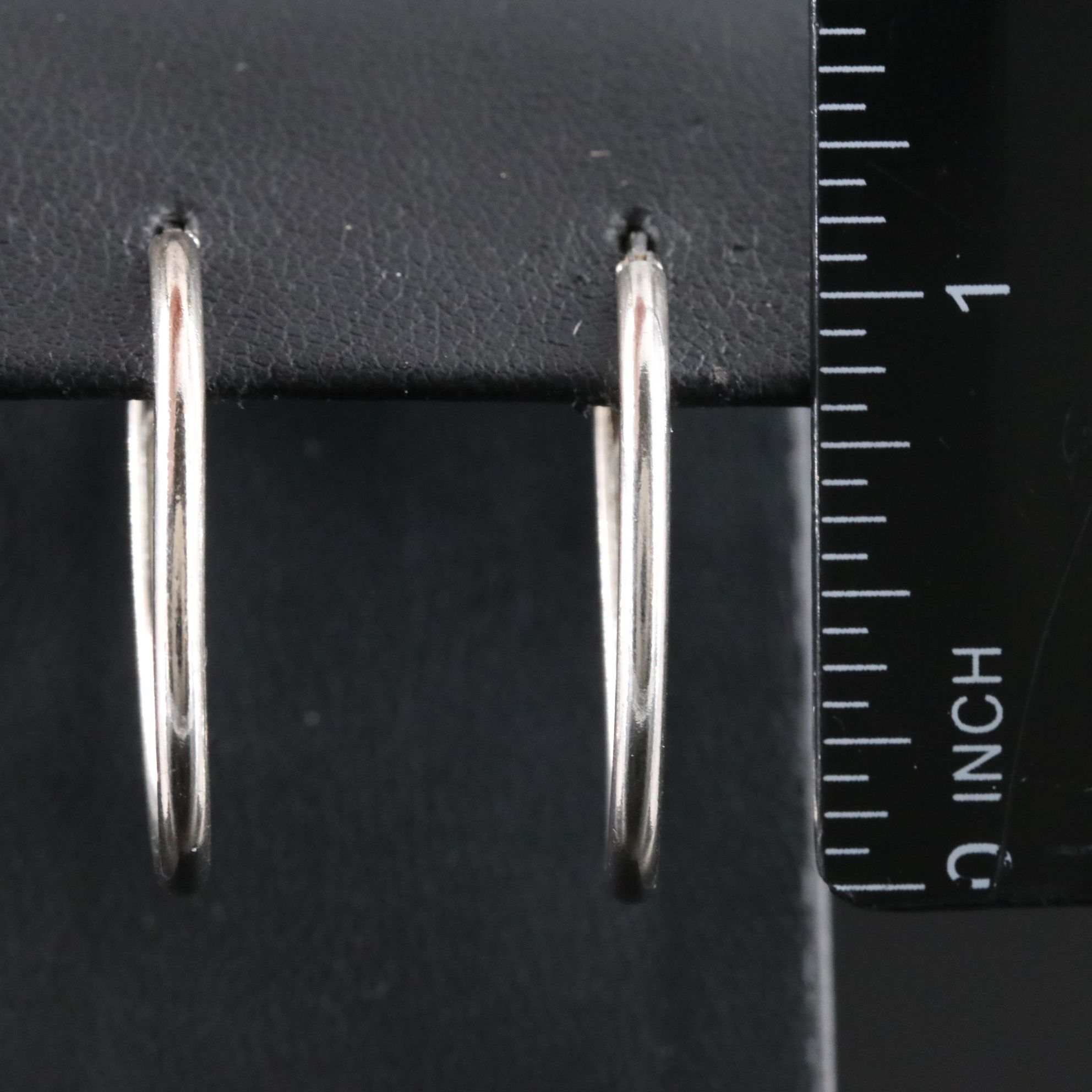 Sterling Oval Hoop Earrings