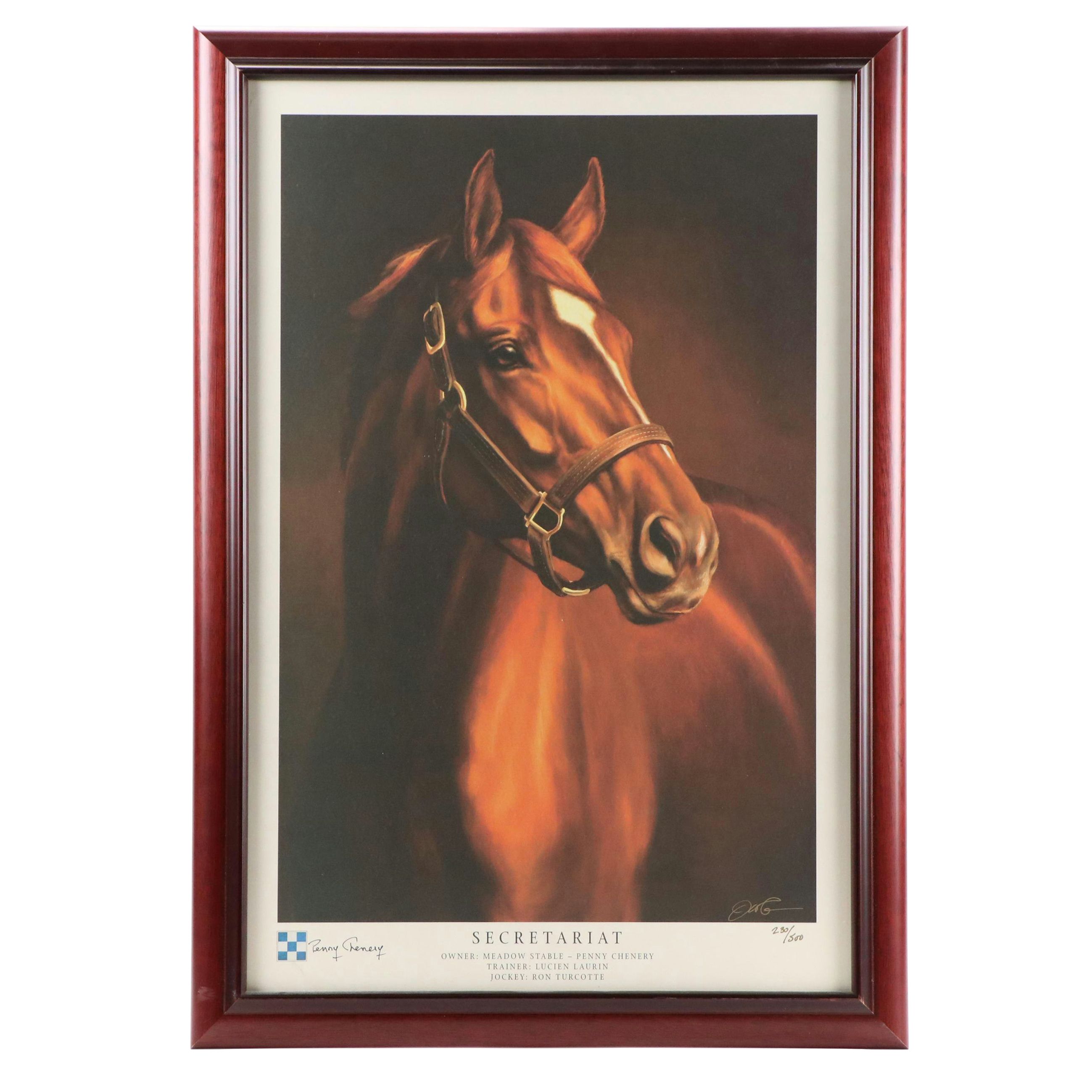 Jamie Corum Offset Lithograph "Secretariat"
