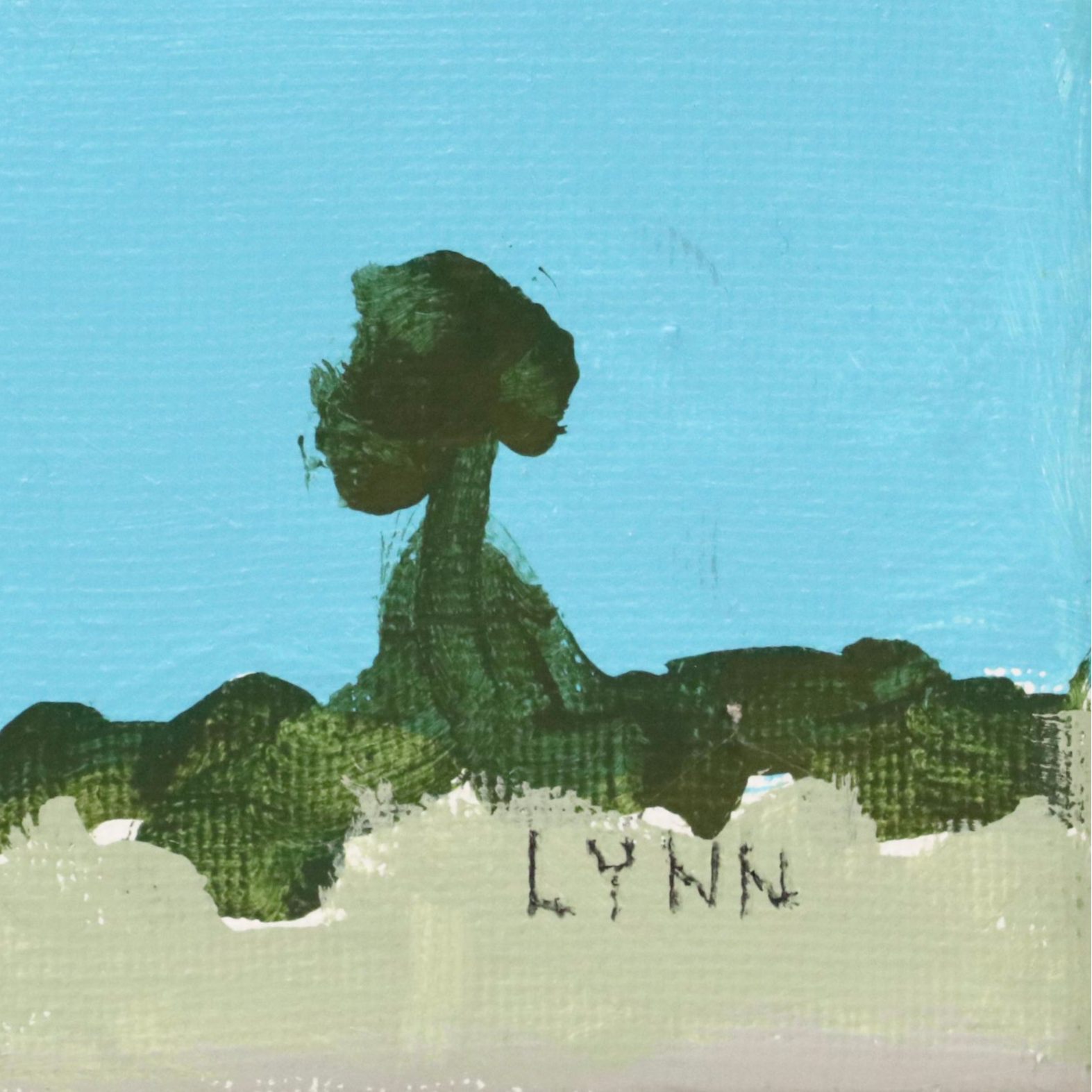 Lynn Elzey Acrylic Painting "Too Much Fertilizer"