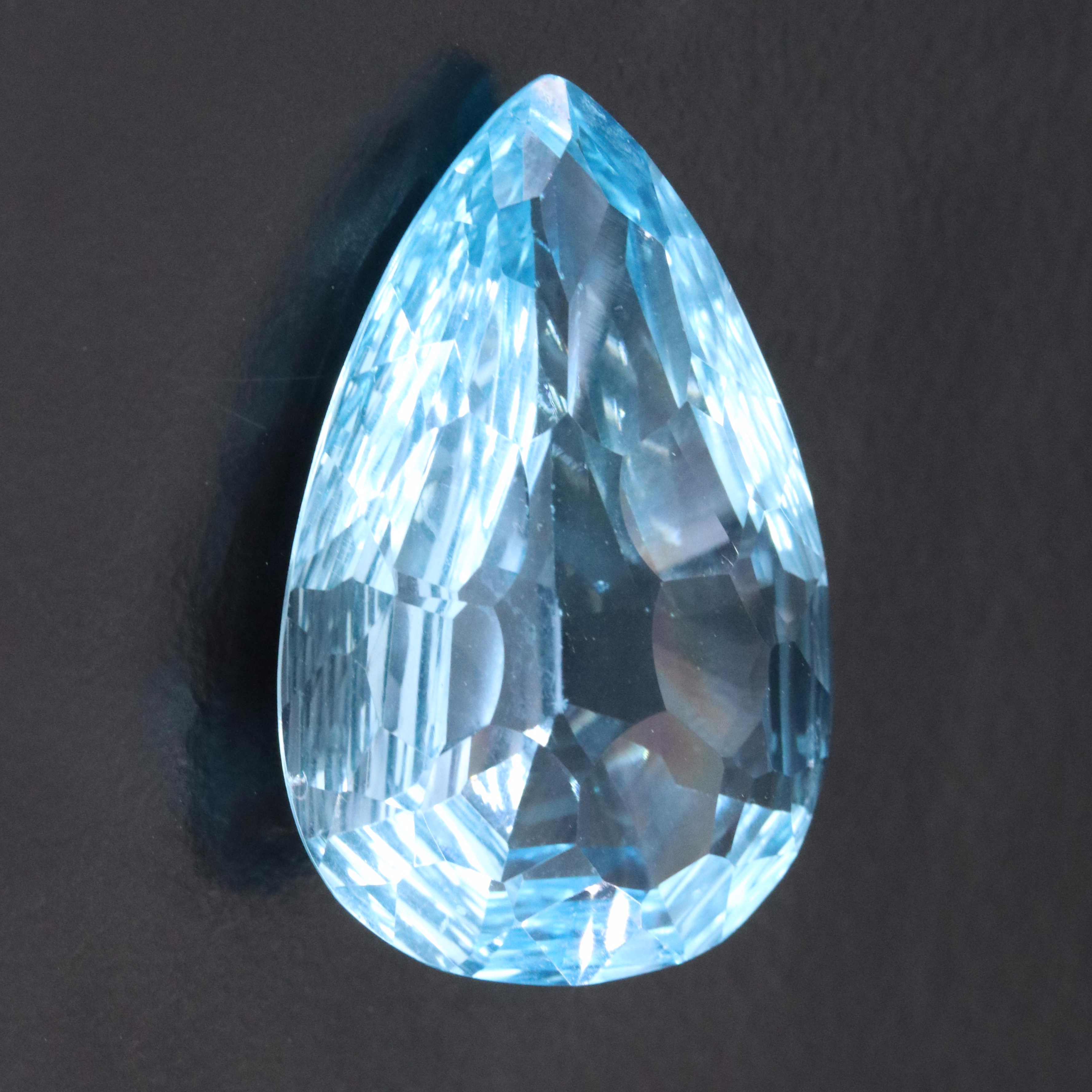 Loose 31.23 CT Swiss Blue Topaz