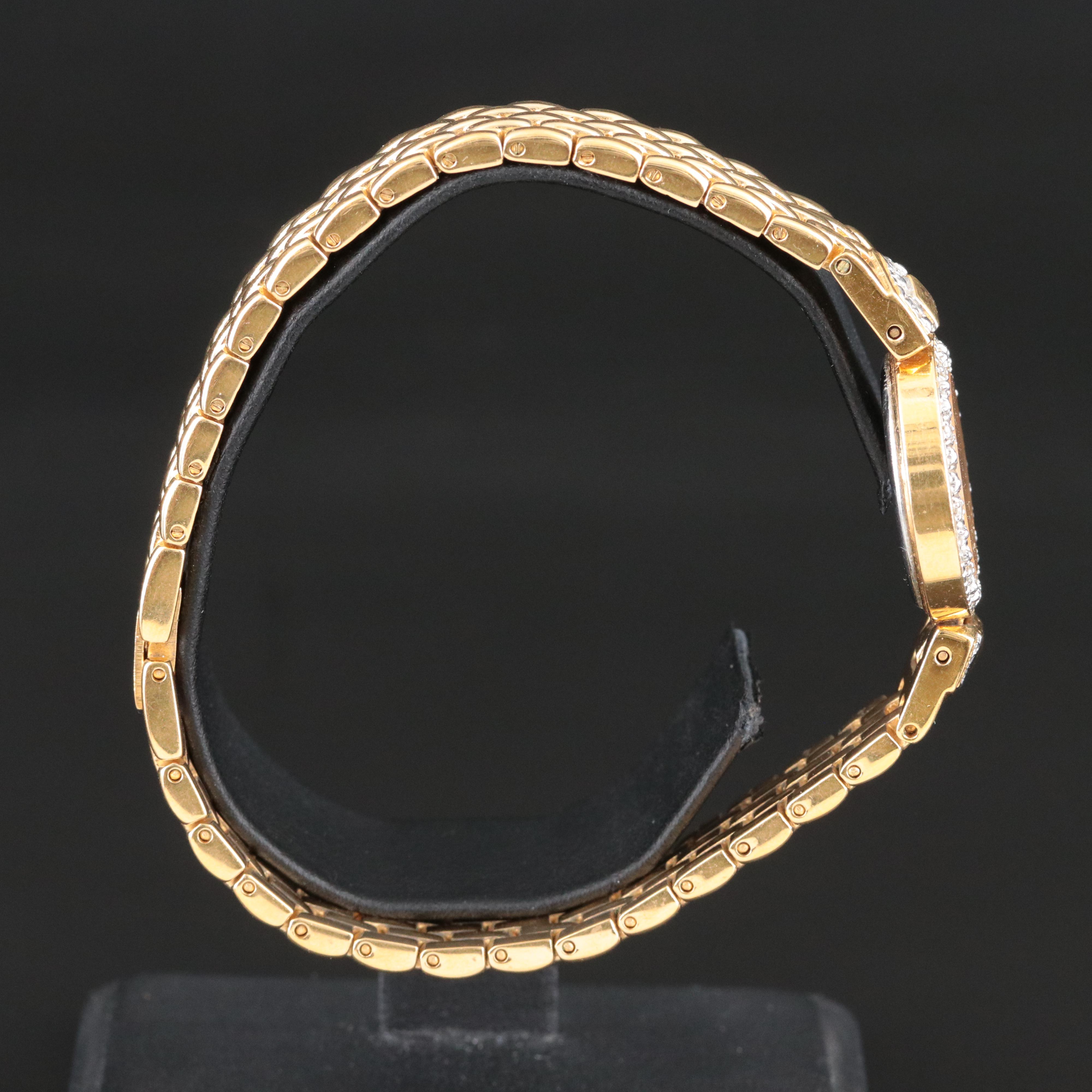 Bulova Gold-Tone Diamond Accented Quartz Watch