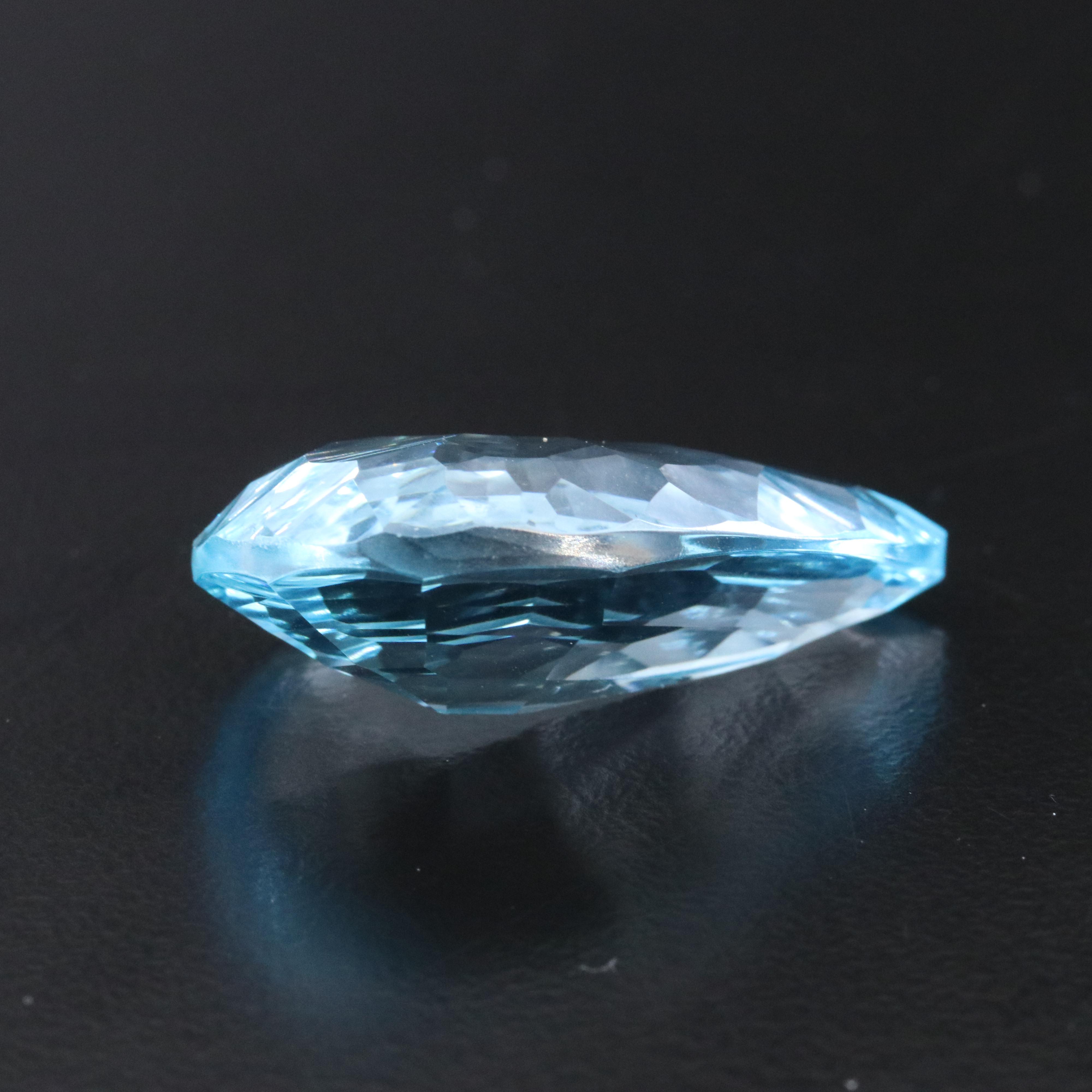 Loose 31.23 CT Swiss Blue Topaz