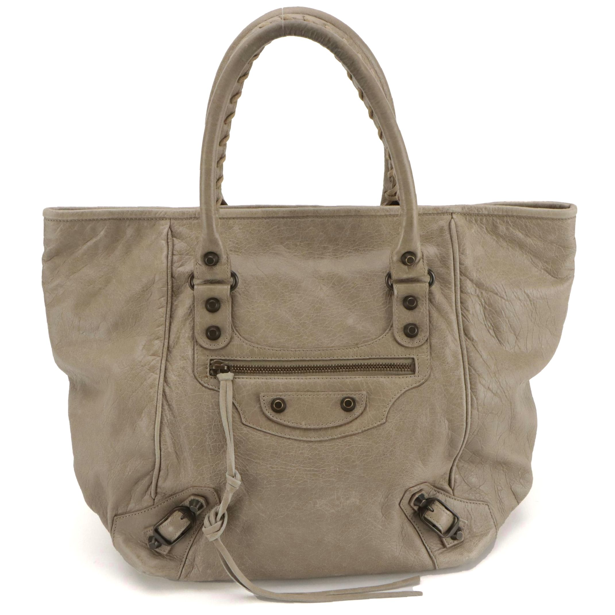Balenciaga Agneau Classic Hardware Sunday Tote