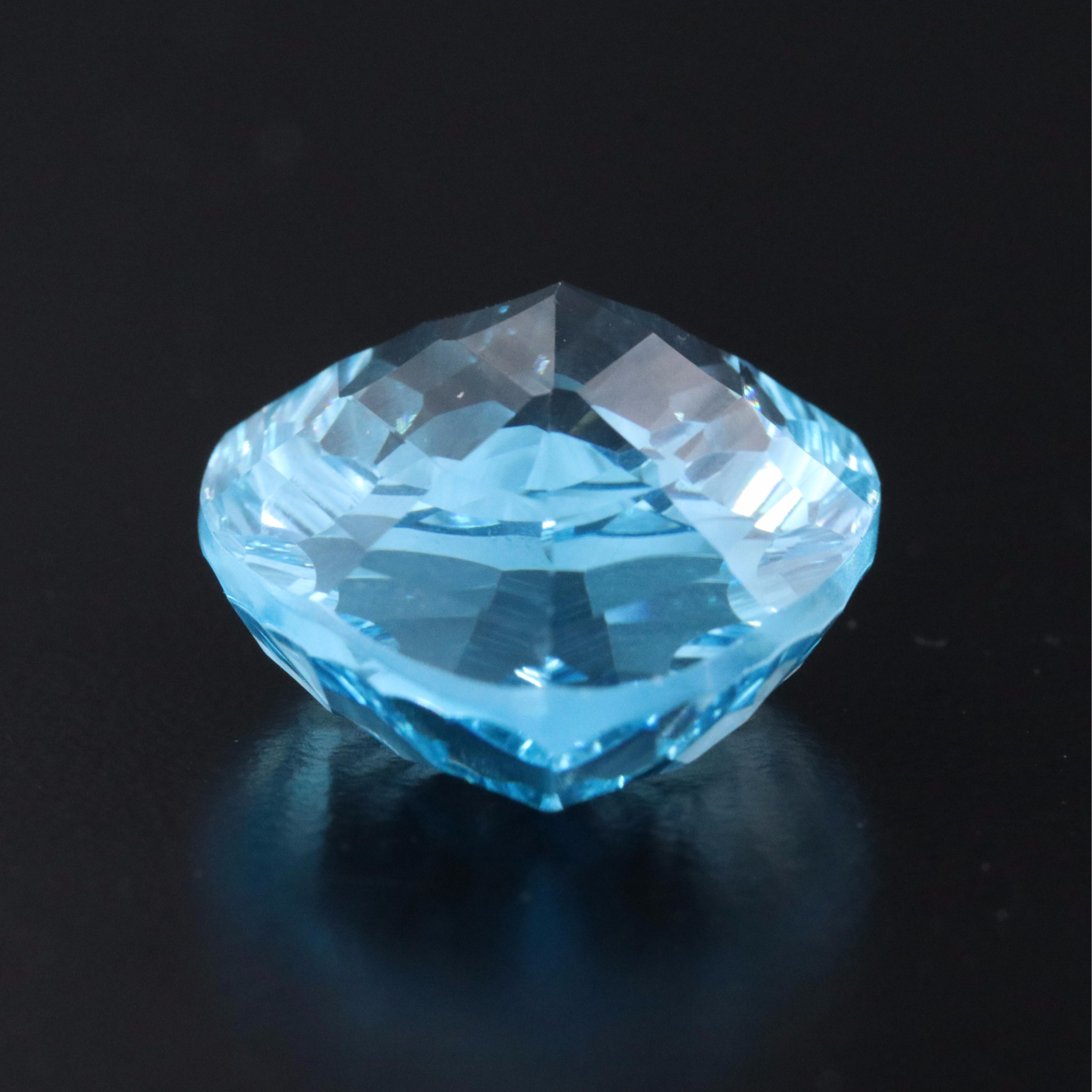 Loose 34.88 CT Swiss Blue Topaz
