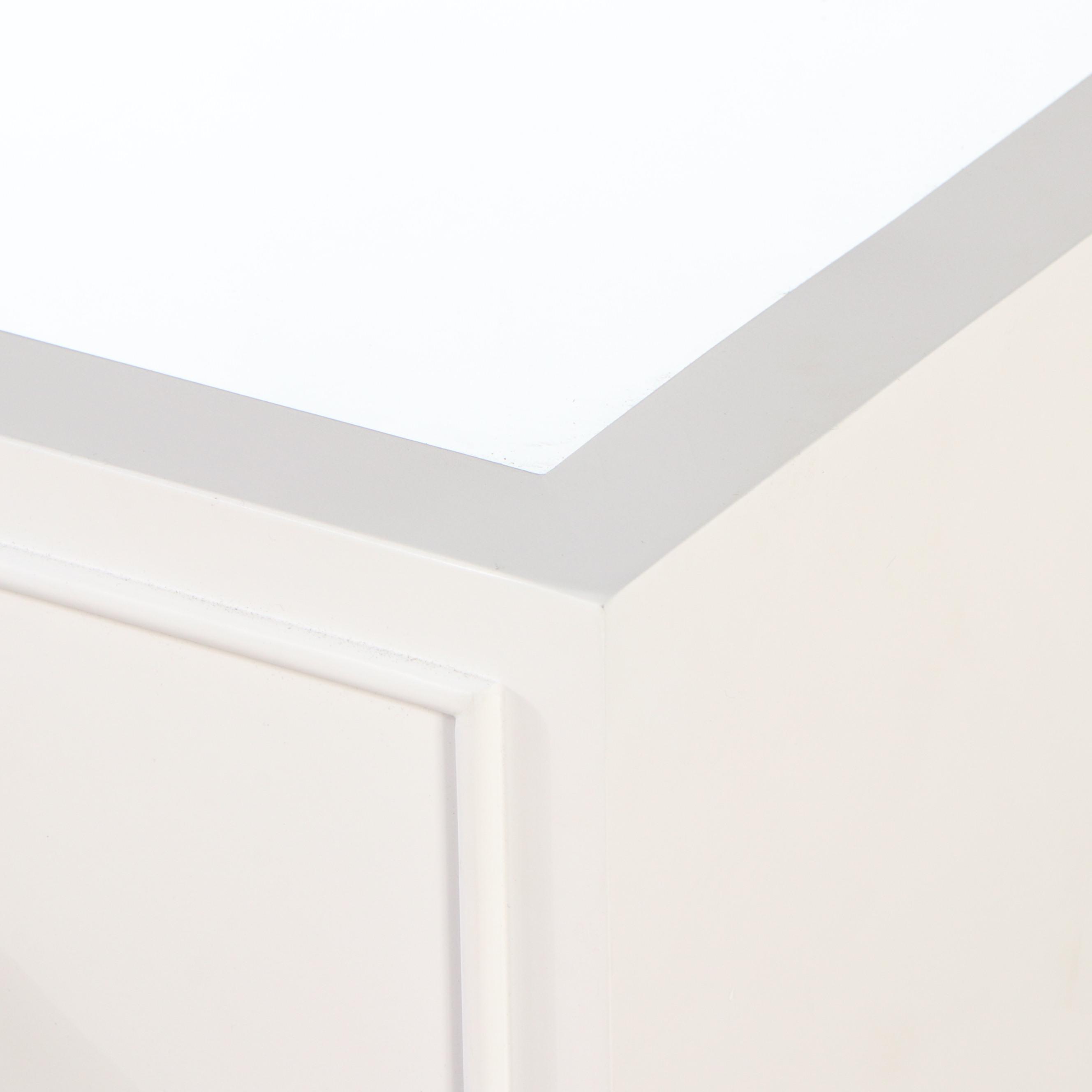 Pair of John-Richard Modern Chest of Drawers with Mirrored Tops