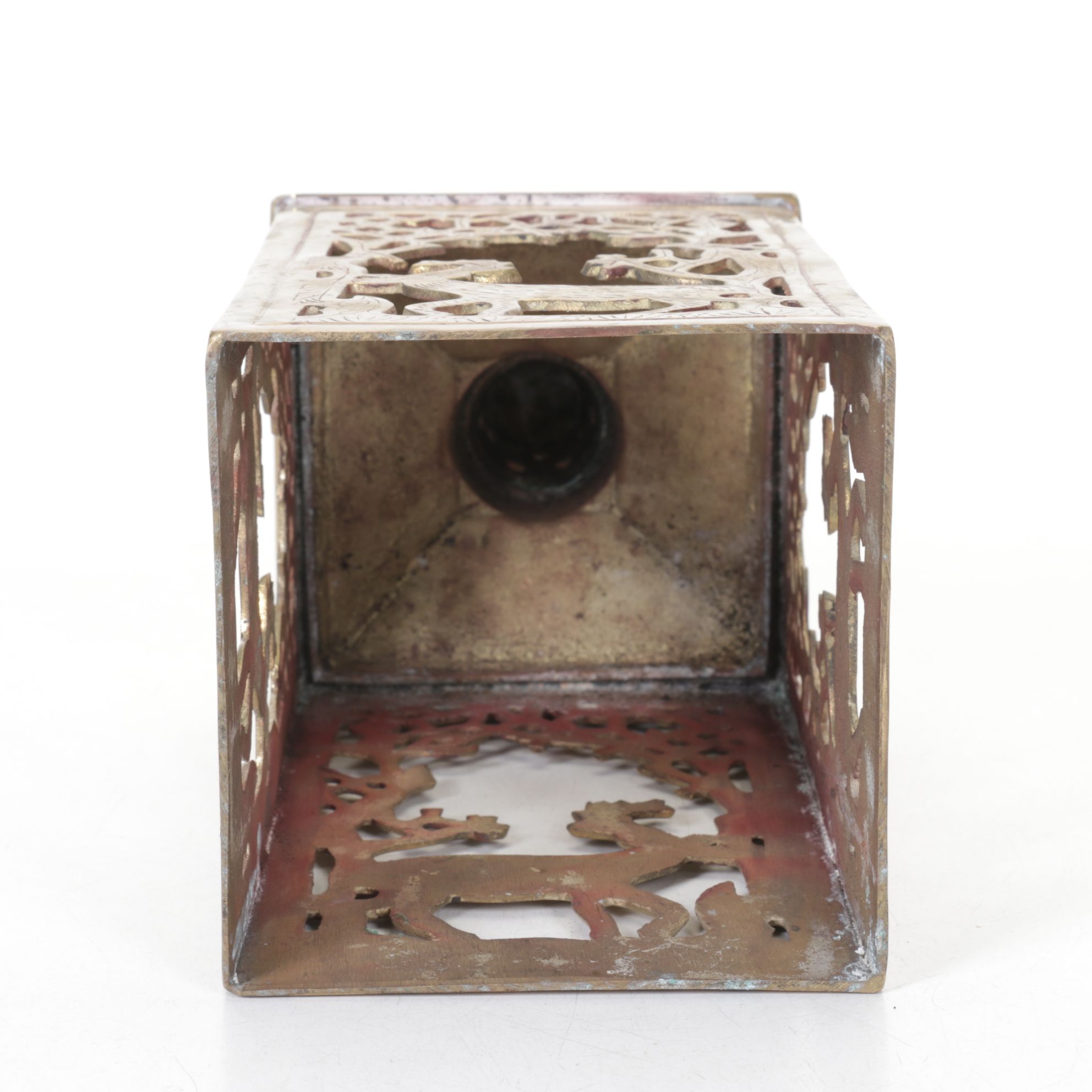 Ethan Allen "Stag" Rustic Candle Lantern, Brass Candlesticks, Heart Box & More