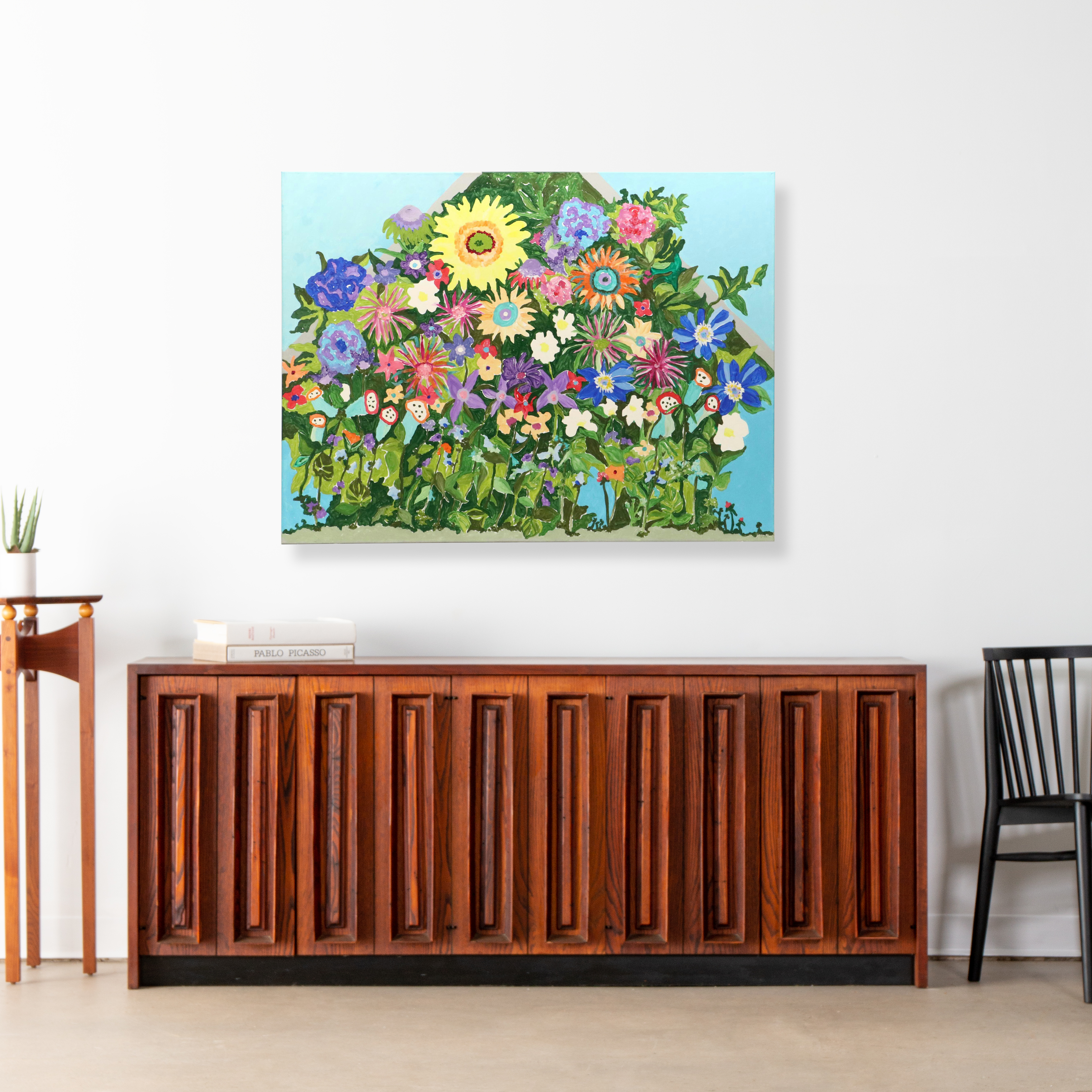 Lynn Elzey Acrylic Painting "Too Much Fertilizer"