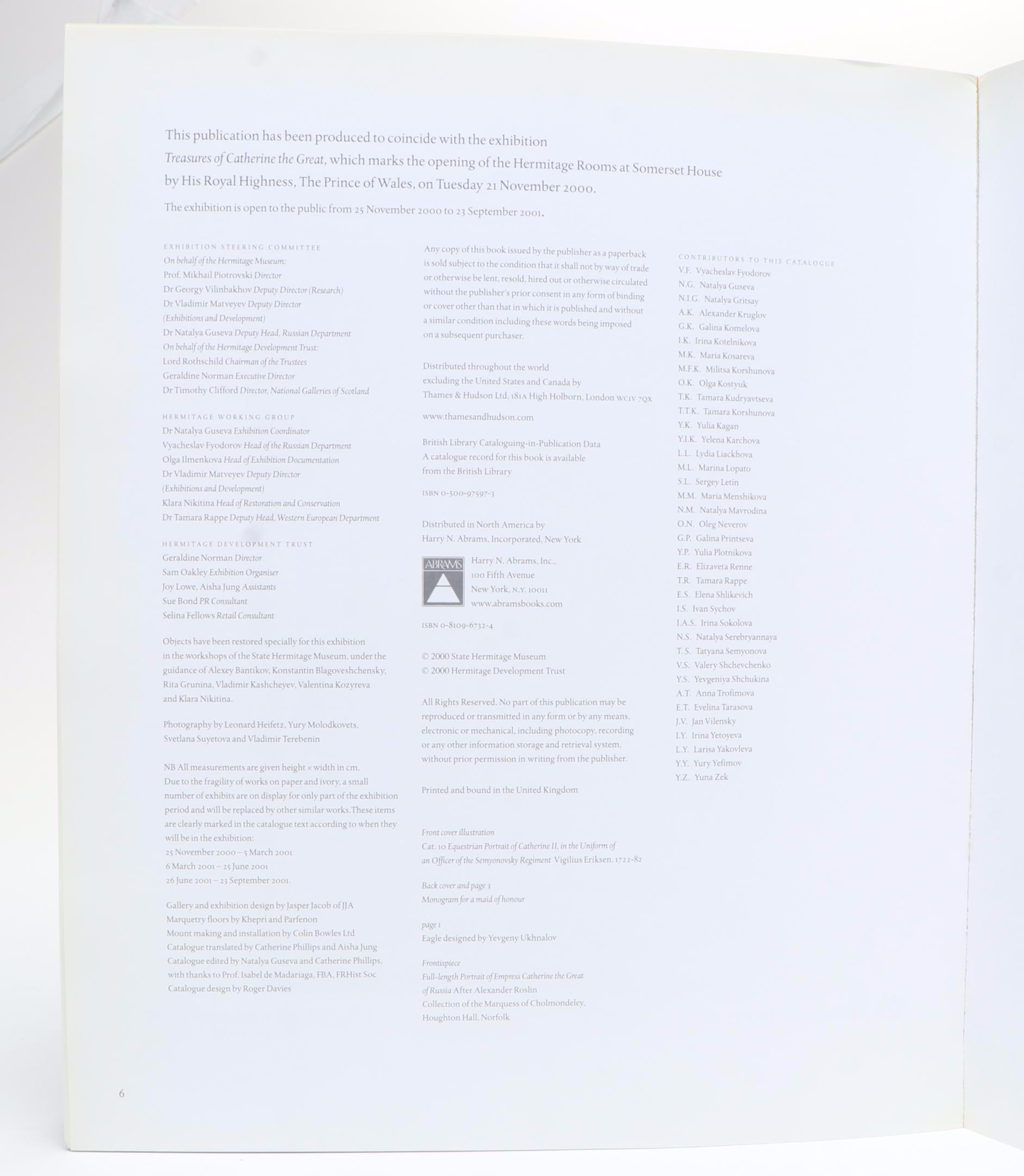 "The Treasures of Catherine the Great" with "A Taste for Splendor"