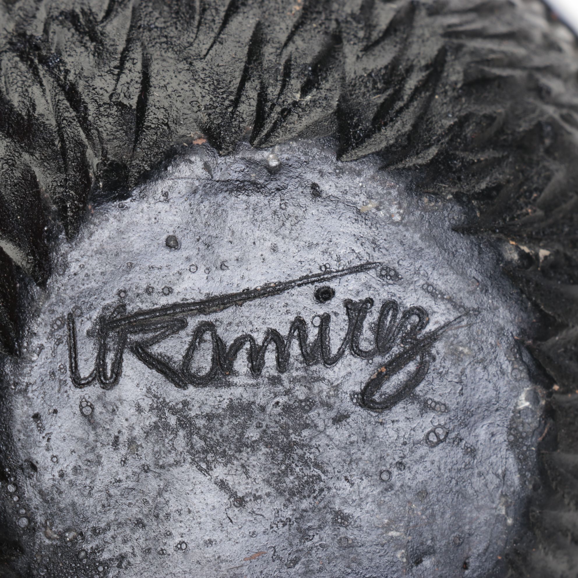 Brass "Silent Butler" Crumb Catcher & Native American Pot