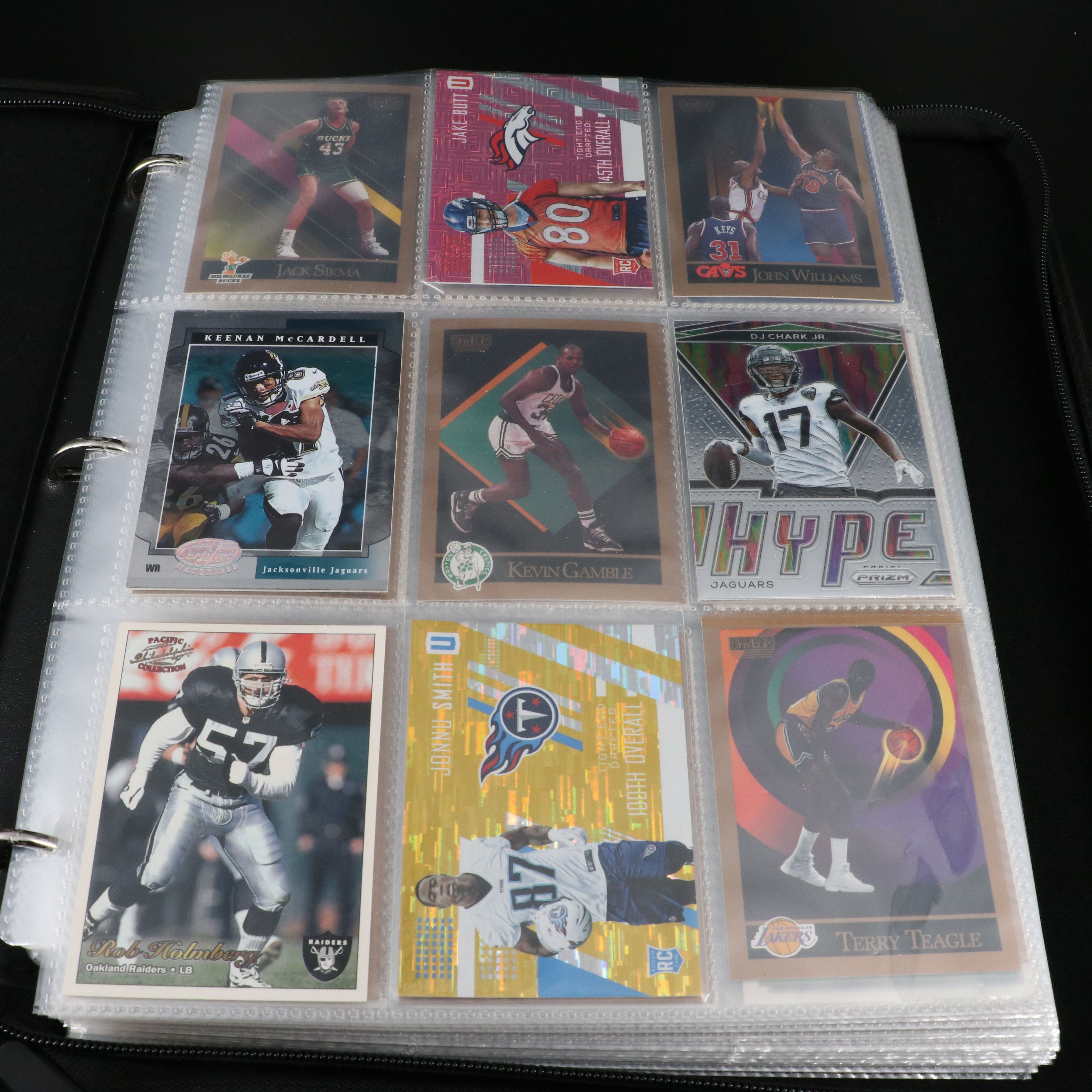 Two Albums Mint Condition Baseball, Football and Basketball Cards, 1980s-2000s